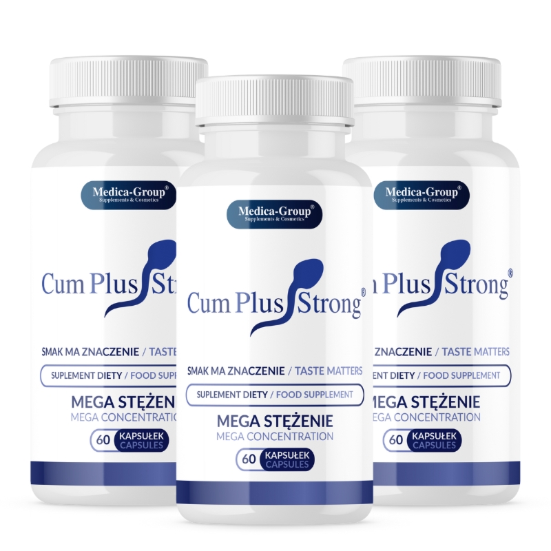 Cum Plus Strong – suplement diety na poprawę nasienia 180 kapsułek - Nr 1 wśród KLIENTÓW