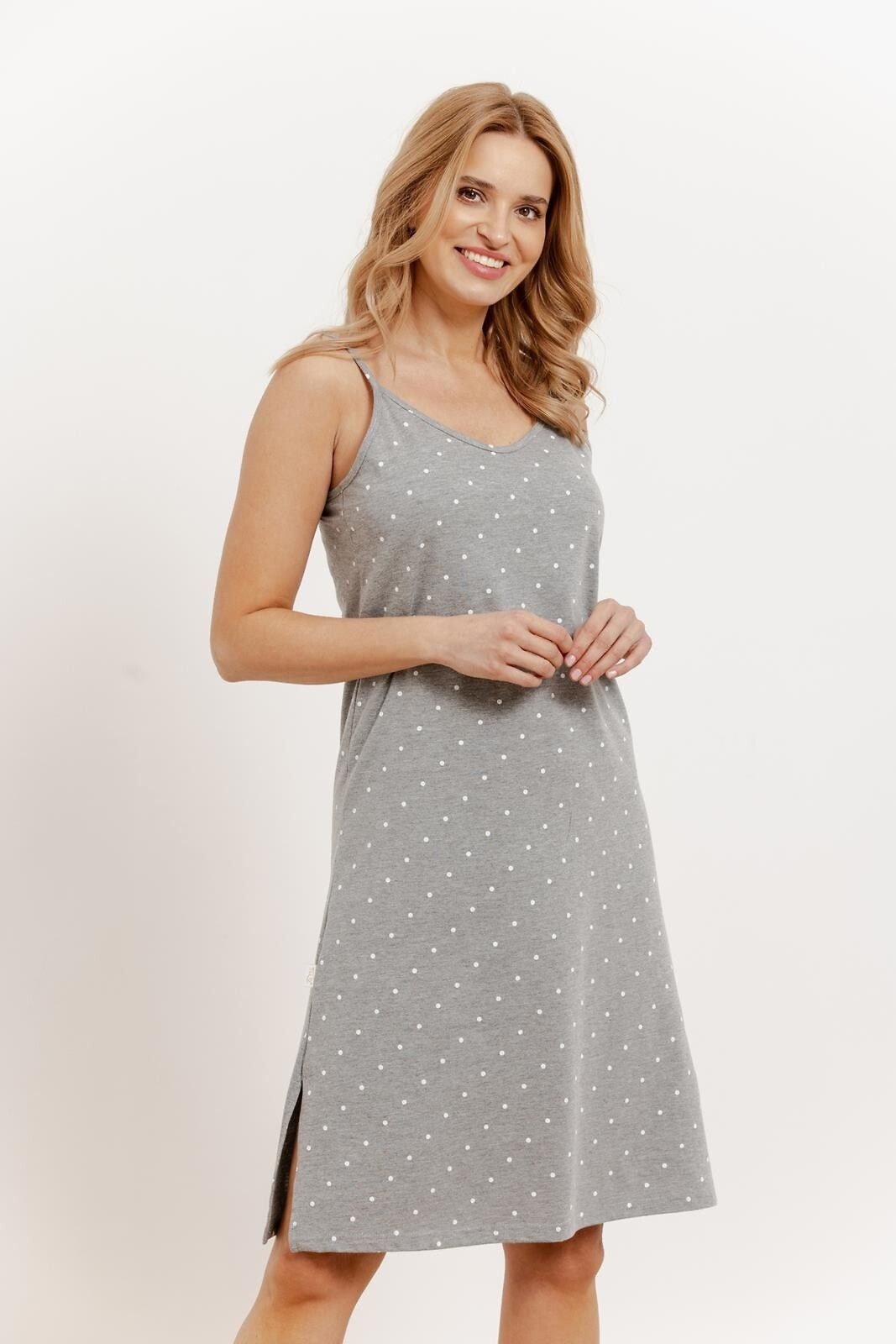 Koszula nocna Karen 3420 Szary Melanż