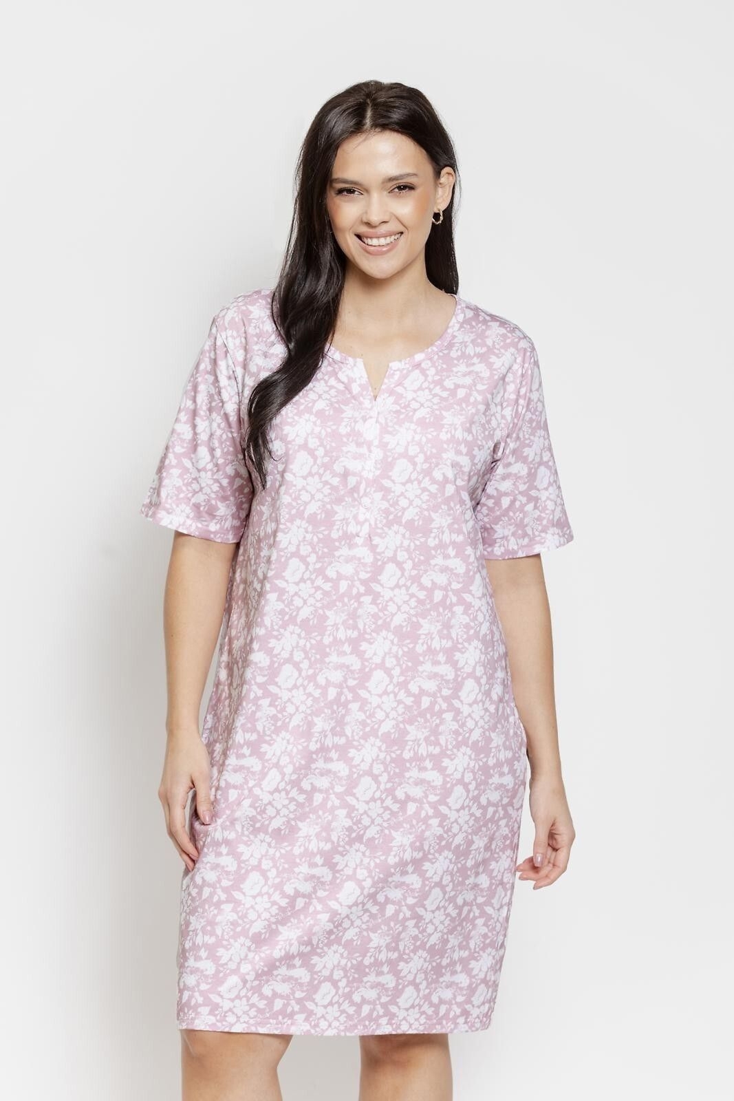 Koszula nocna Adria 3569 Pudrowy Róż