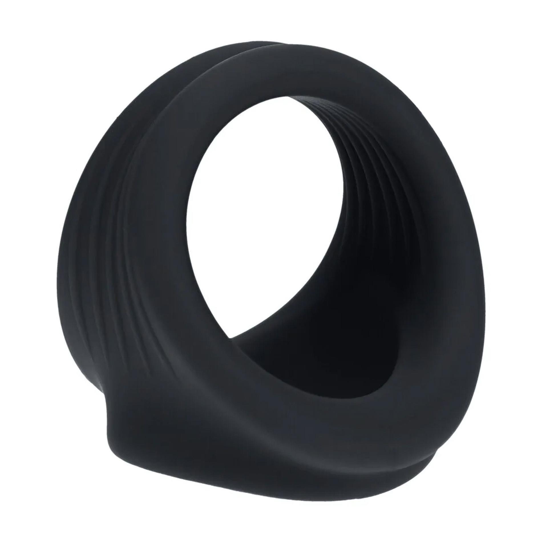 Silicone Cock and Ball Harness - Black