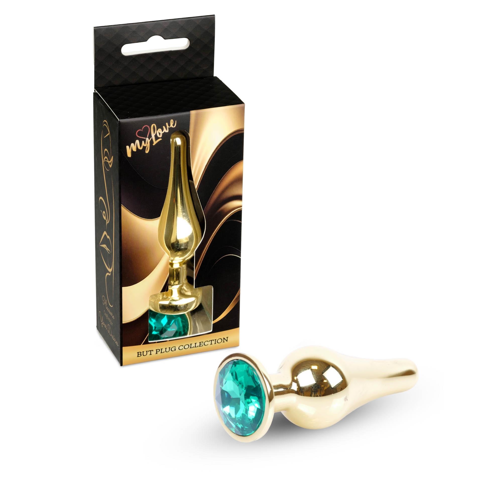 MyLove Toys - Jewellery Gold BUTT PLUG- Green
