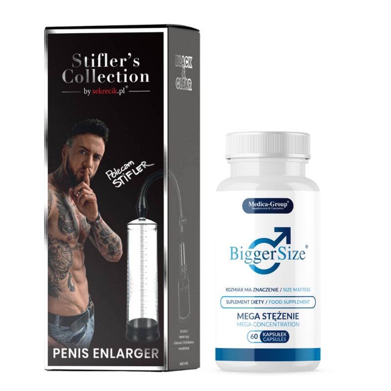 ZESTAW XXL - Stifler's Collection by Sekrecik - Pompka + BiggerSize - kapsułki