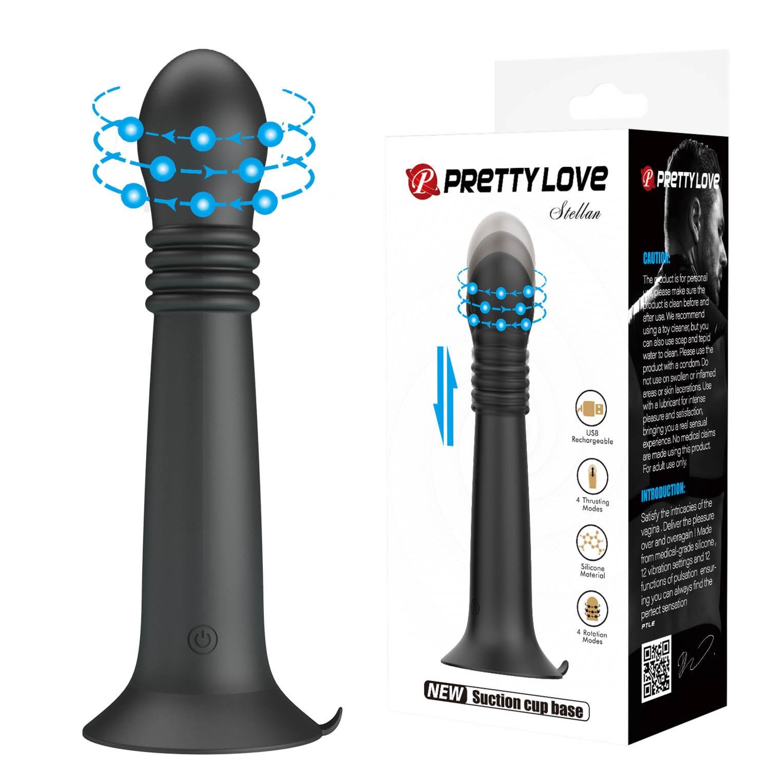Pretty Love Stellan Thrusting & Rotating Wand Massager – 23 cm