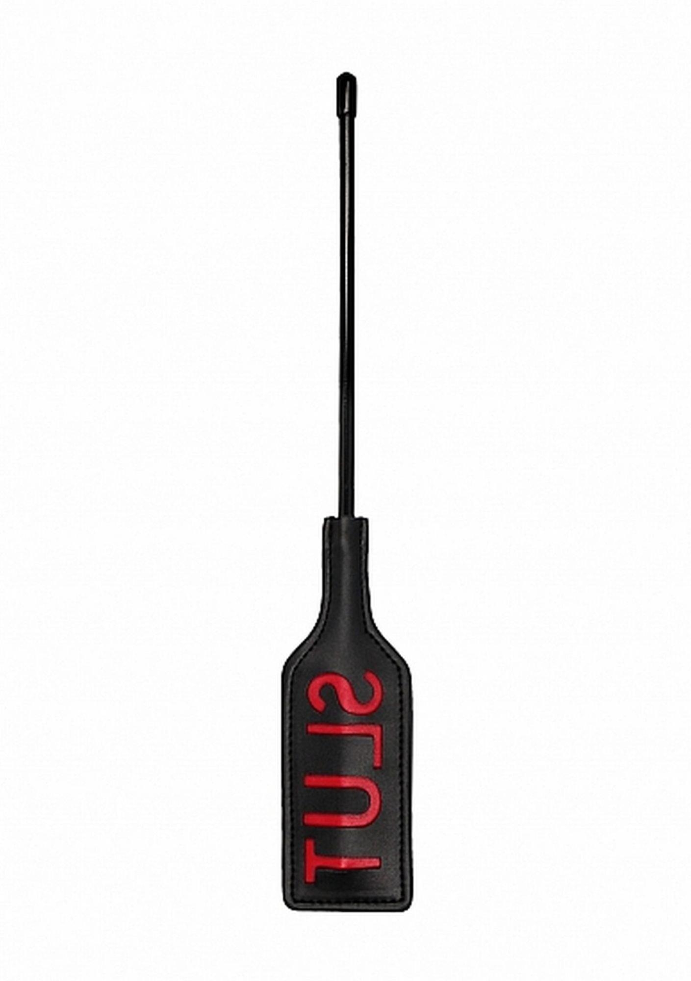 Ouch! Crop - SLUT - Small - Black