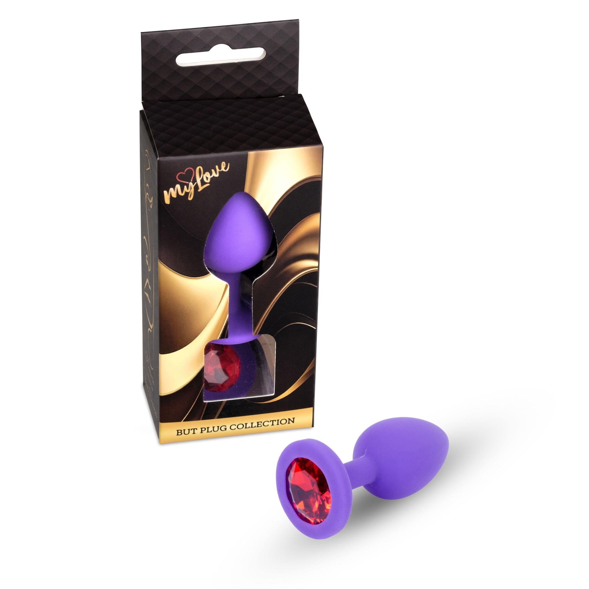 MyLove Toys - Jewellery Purple Silicone PLUG Medium