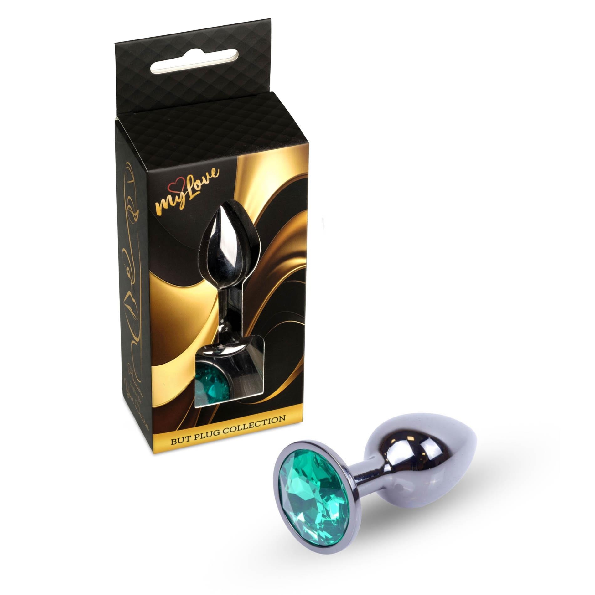 MyLove Toys - Jewellery Dark Silver PLUG- Green