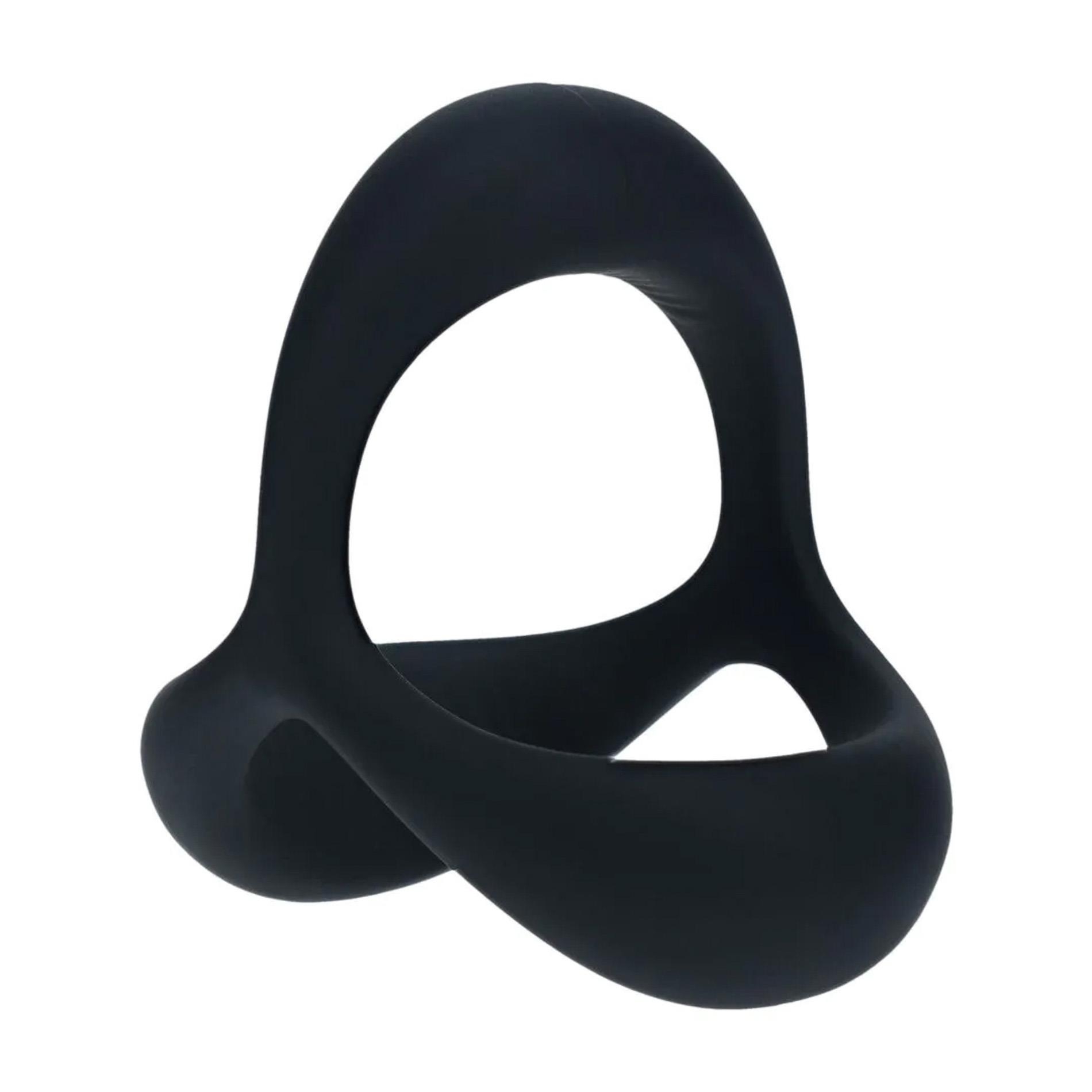 Tri O Ergo Silicone Cockring - Black