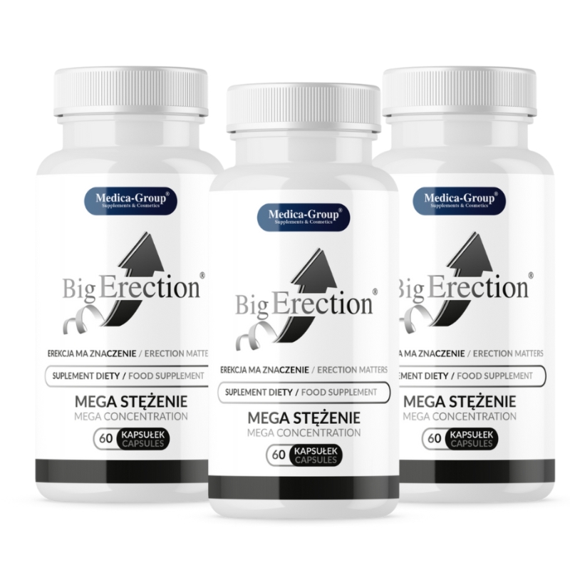 BigErection na potencję, Mocną Erekcję, Przedwczesny Wytrysk - 180 kaps. - Nr 1 wśród KLIENTÓW !!!