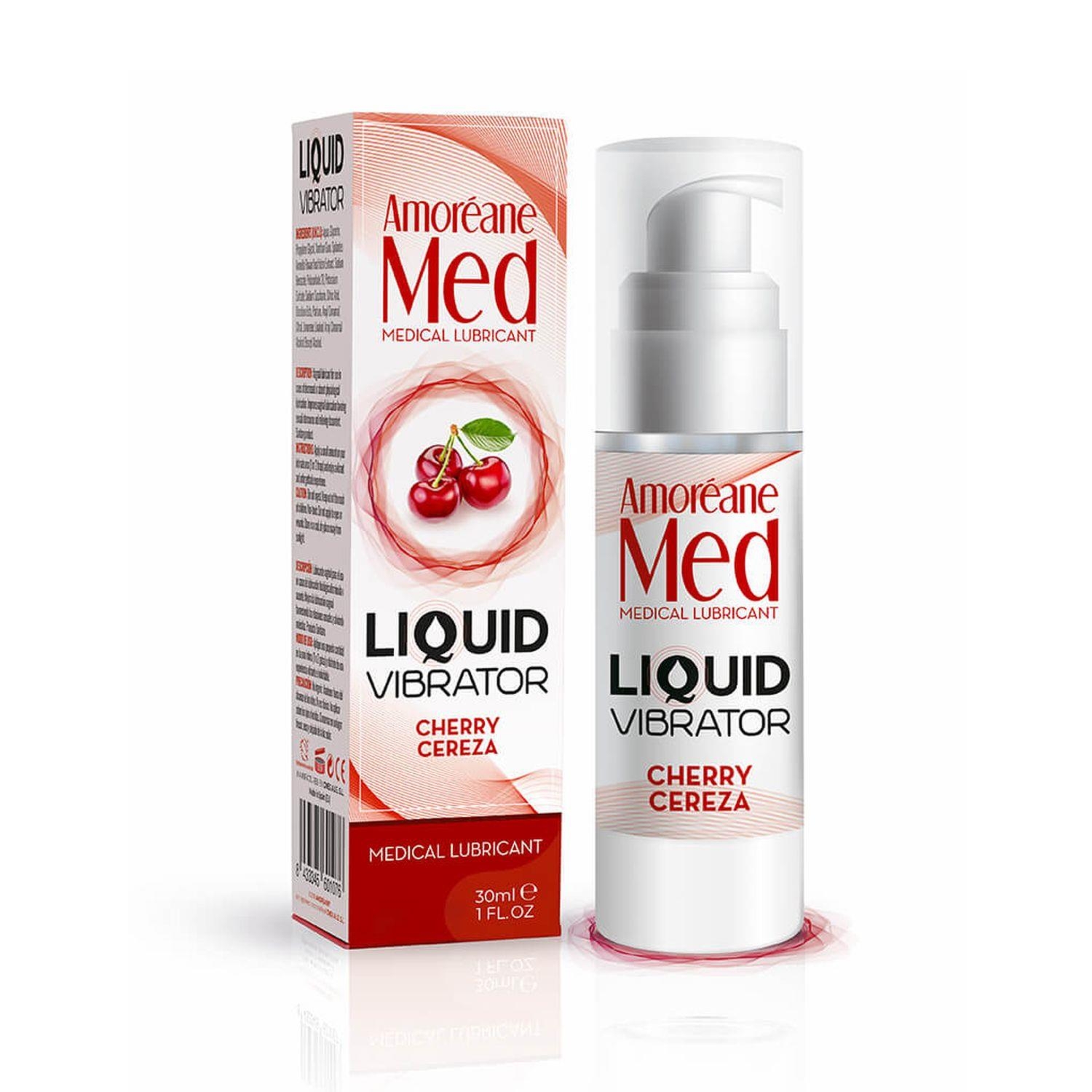 Liquid Vibrator Cherry 30ml.