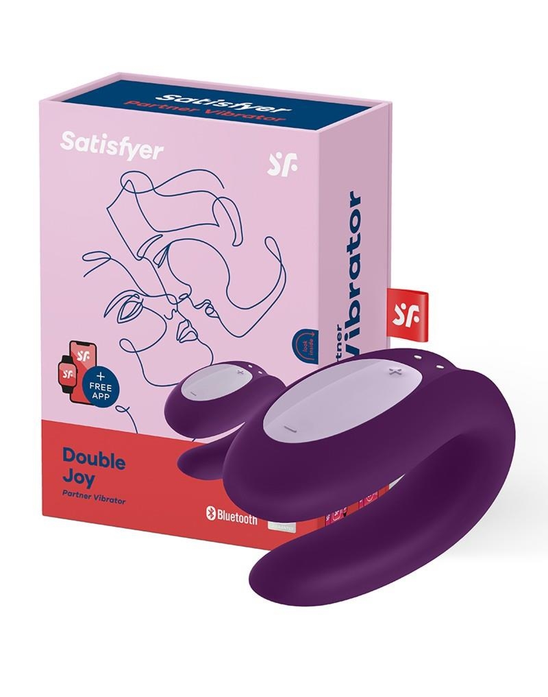 Wibrator dla Par - Wibrator - Double Joy Partner Vibrator Violet