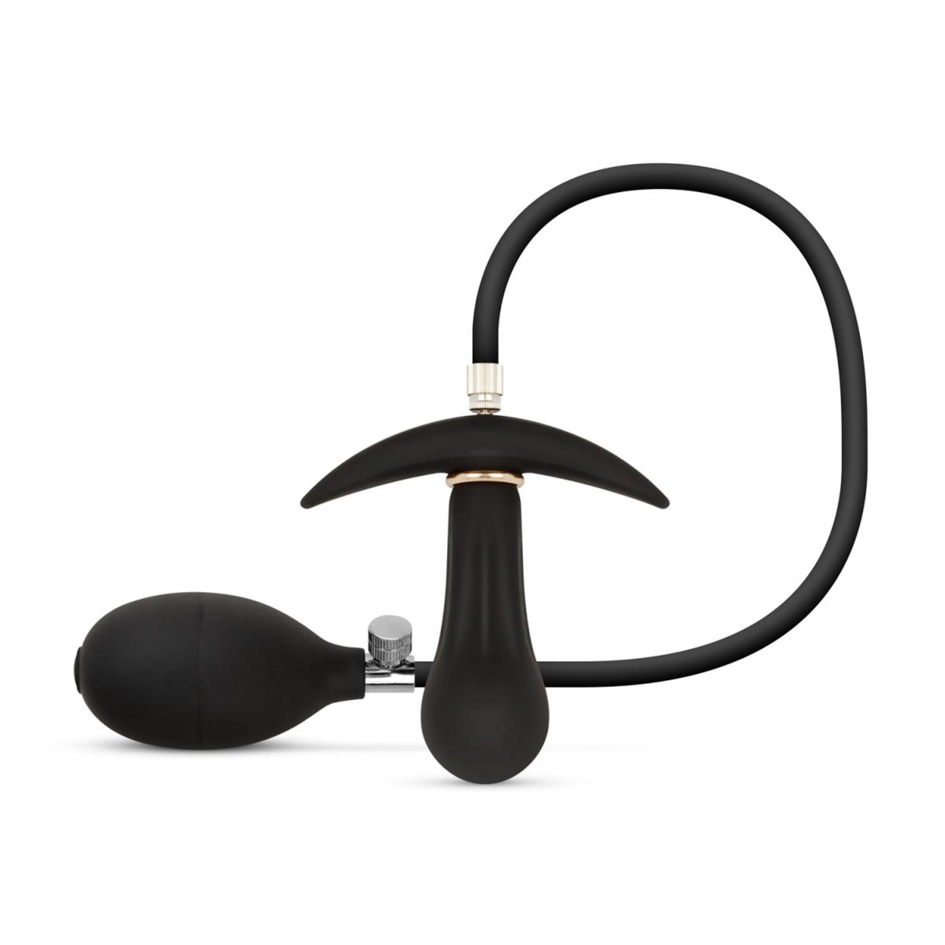 Anal Collection - Inflatable Butt Plug with Pump 8 cm - Black