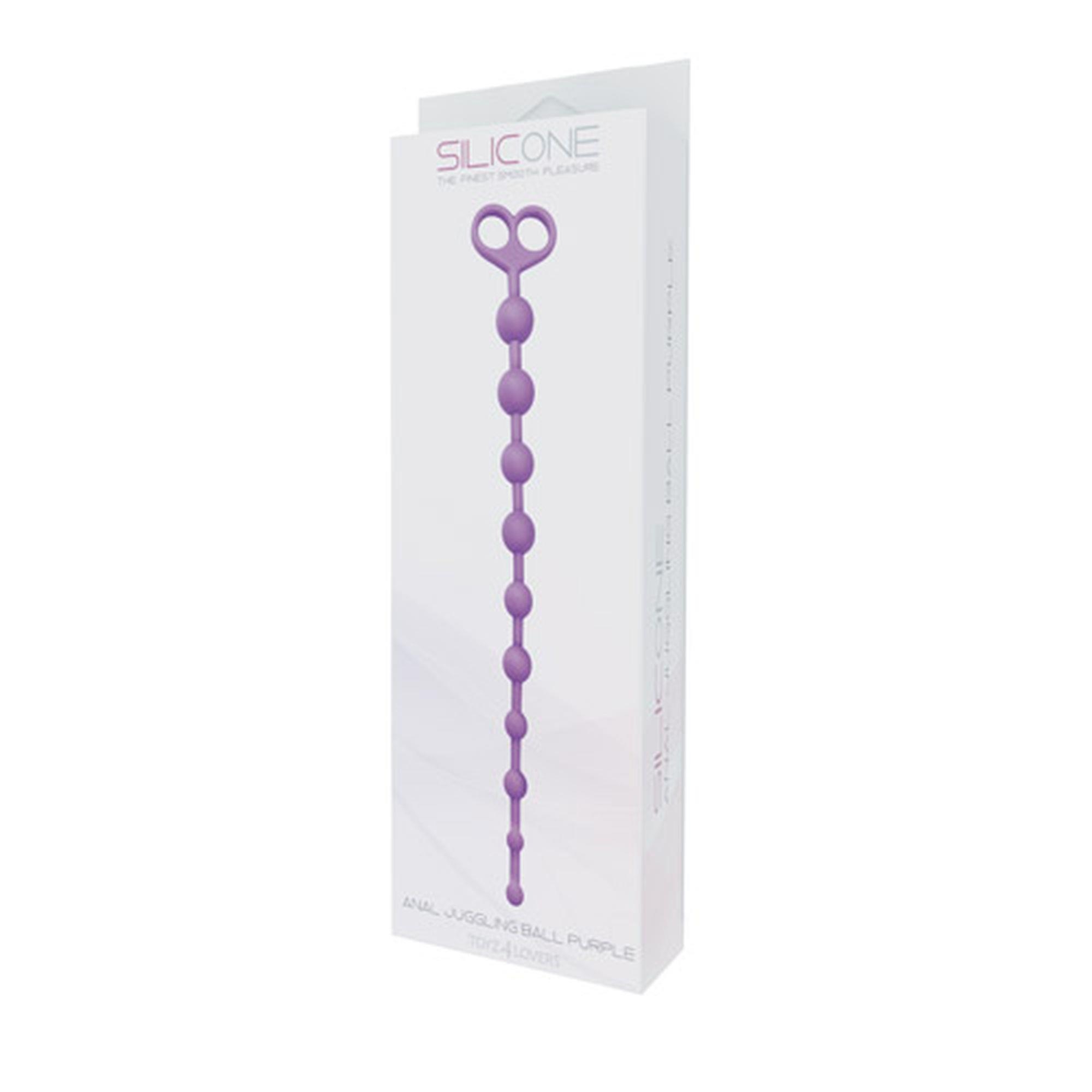 Kulki-FALLO ANALE ANAL JUGGLING BALL SILICONE PURPLE