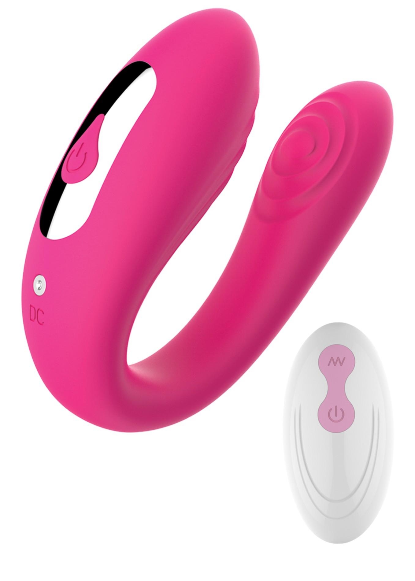 Wibrator dla Par - Stymulator - Massager Dual Vibrator USB 5 Functions / Remote Control