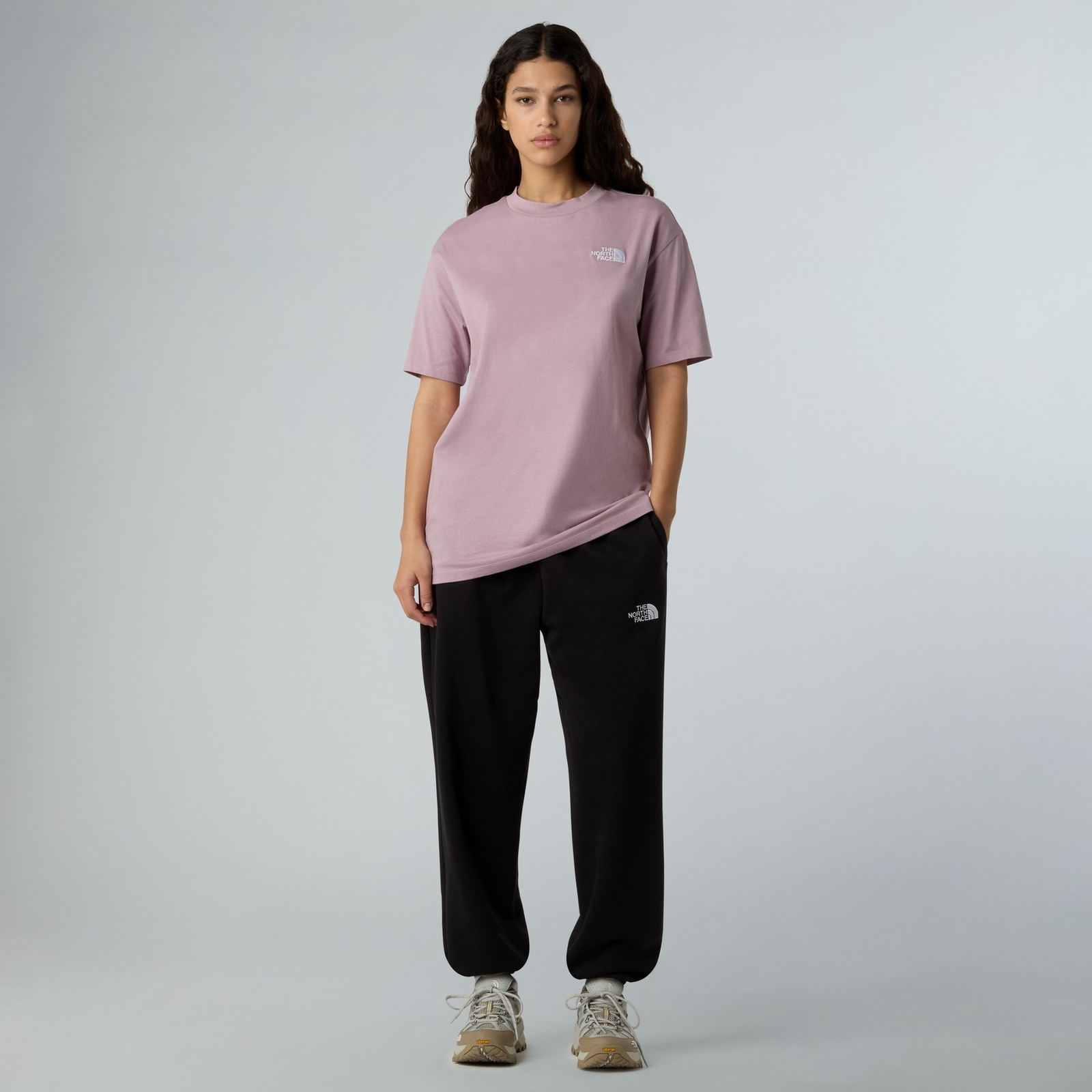 Koszulka damska The North Face ESSENTIAL OVERSIZED fioletowa NF0A87NQD2Q