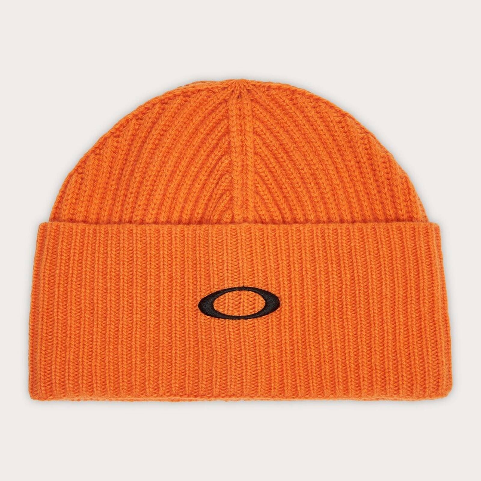 Czapka zimowa unisex Oakley ELLIPSE RIBBED BEANIE pomaraczowa FOS901284-52C