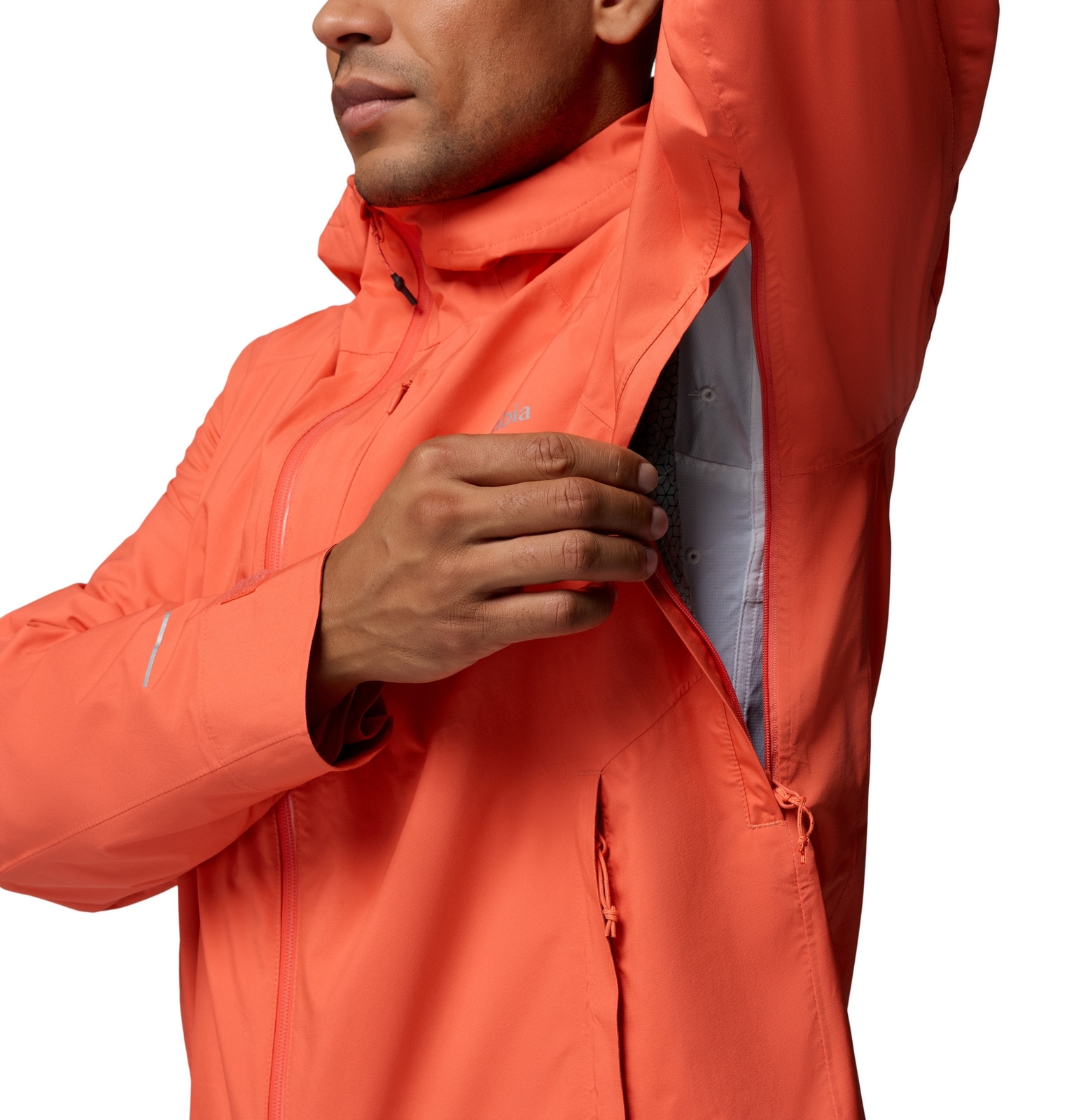 Kurtka wodoodporna m�ska Columbia TRAILBORNE 2.5L SHELL pomara�czowa 2155153864