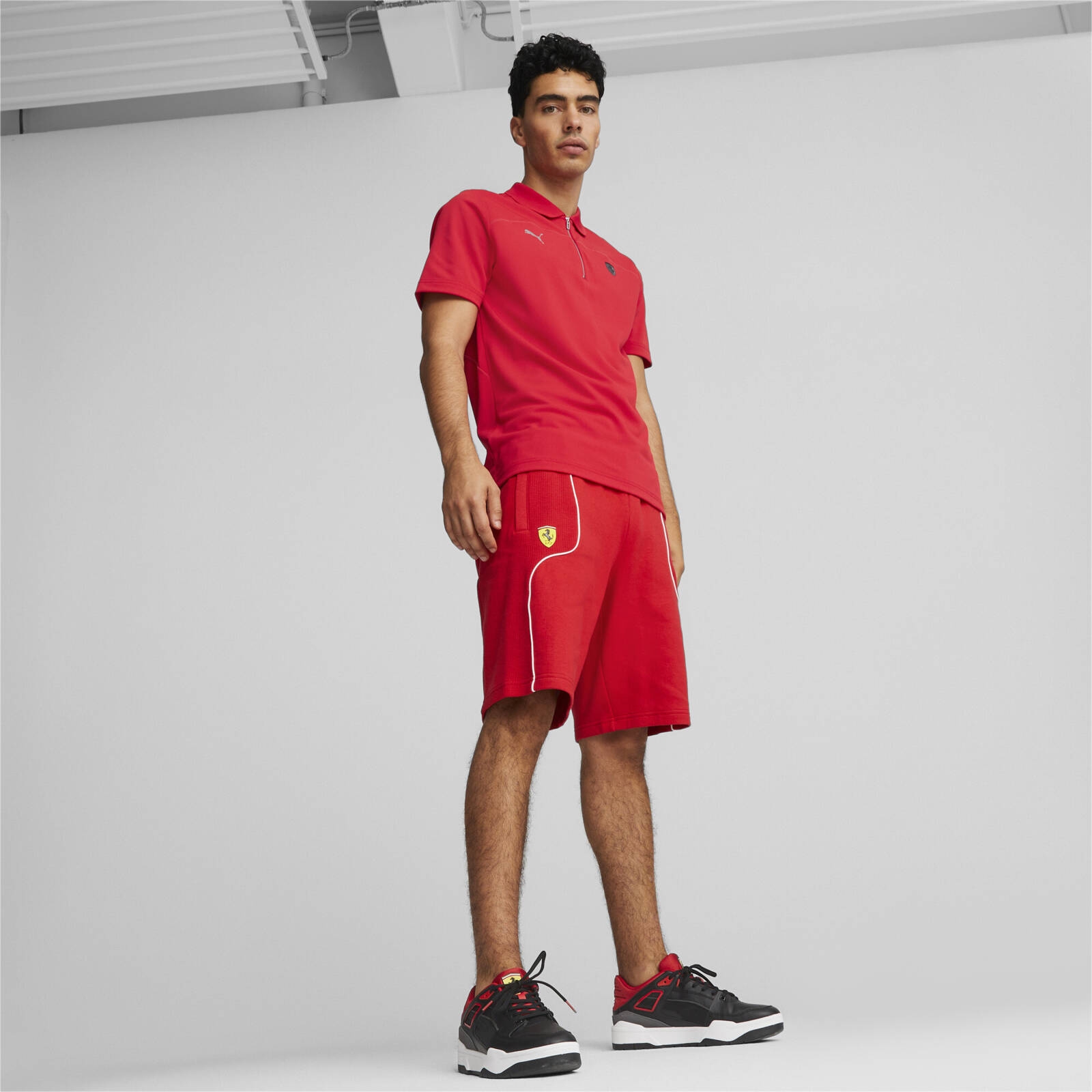 Szorty mskie Puma FERRARI RACE czerwone 53816702