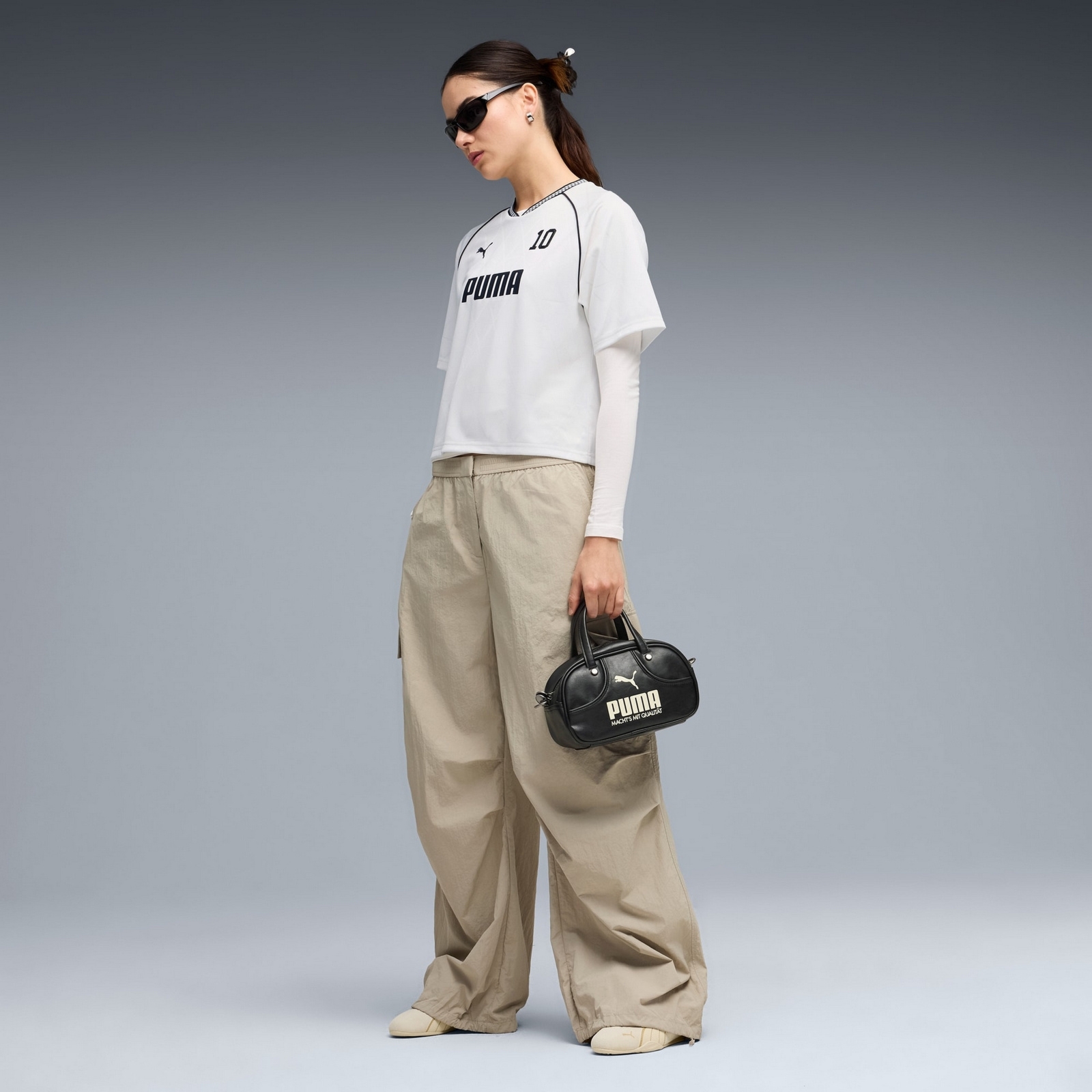 Koszulka damska Puma SPORT RELAXED JERSEY bia�a 69186002