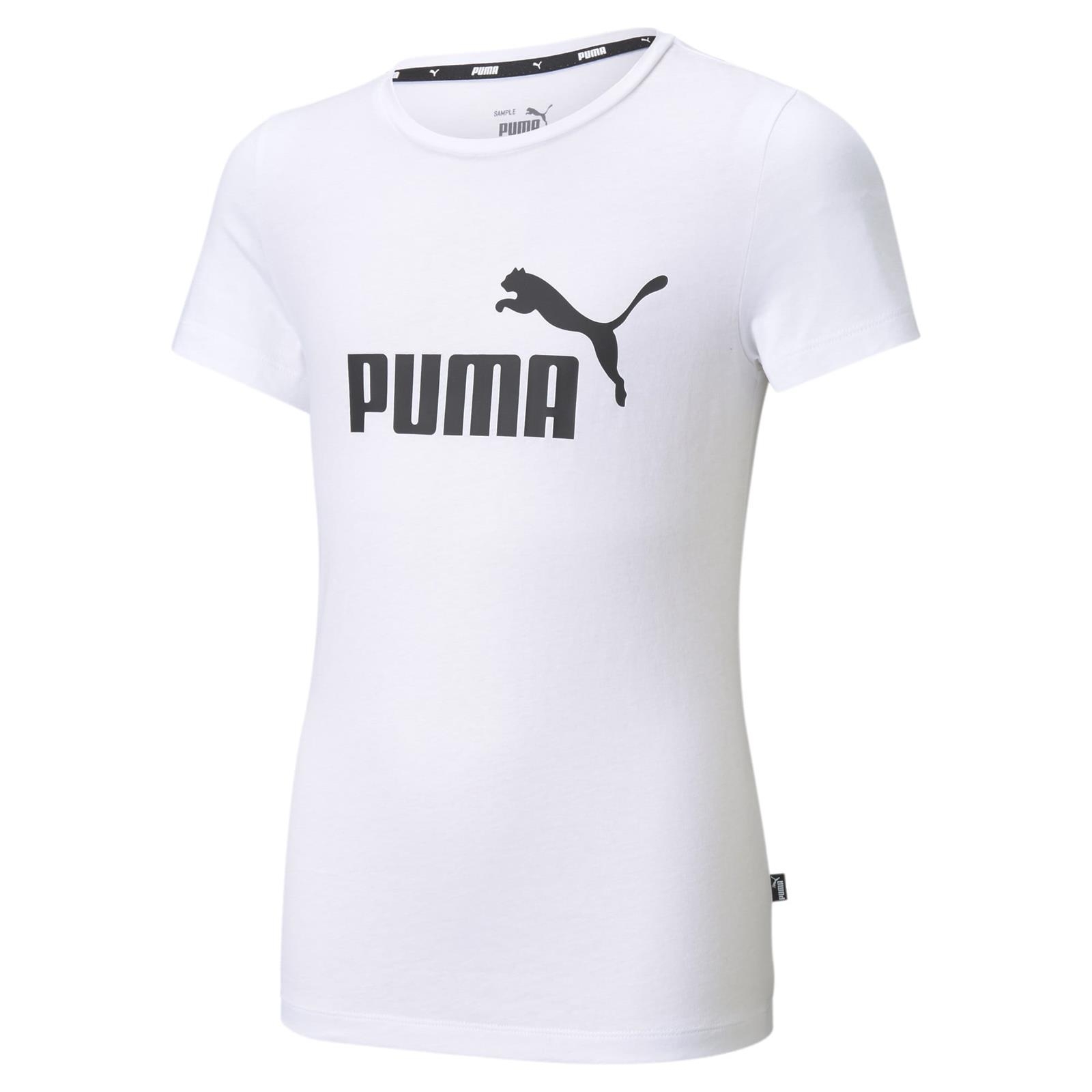 Koszulka dziewczca Puma ESS LOGO biaa 58702902