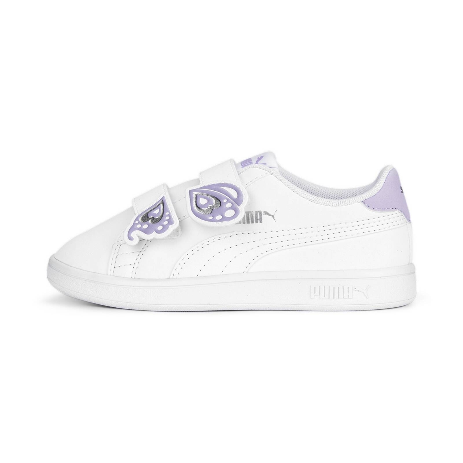 Buty sportowe dziewczce Puma SMASH V2 BFLY Y PS biae 38846104