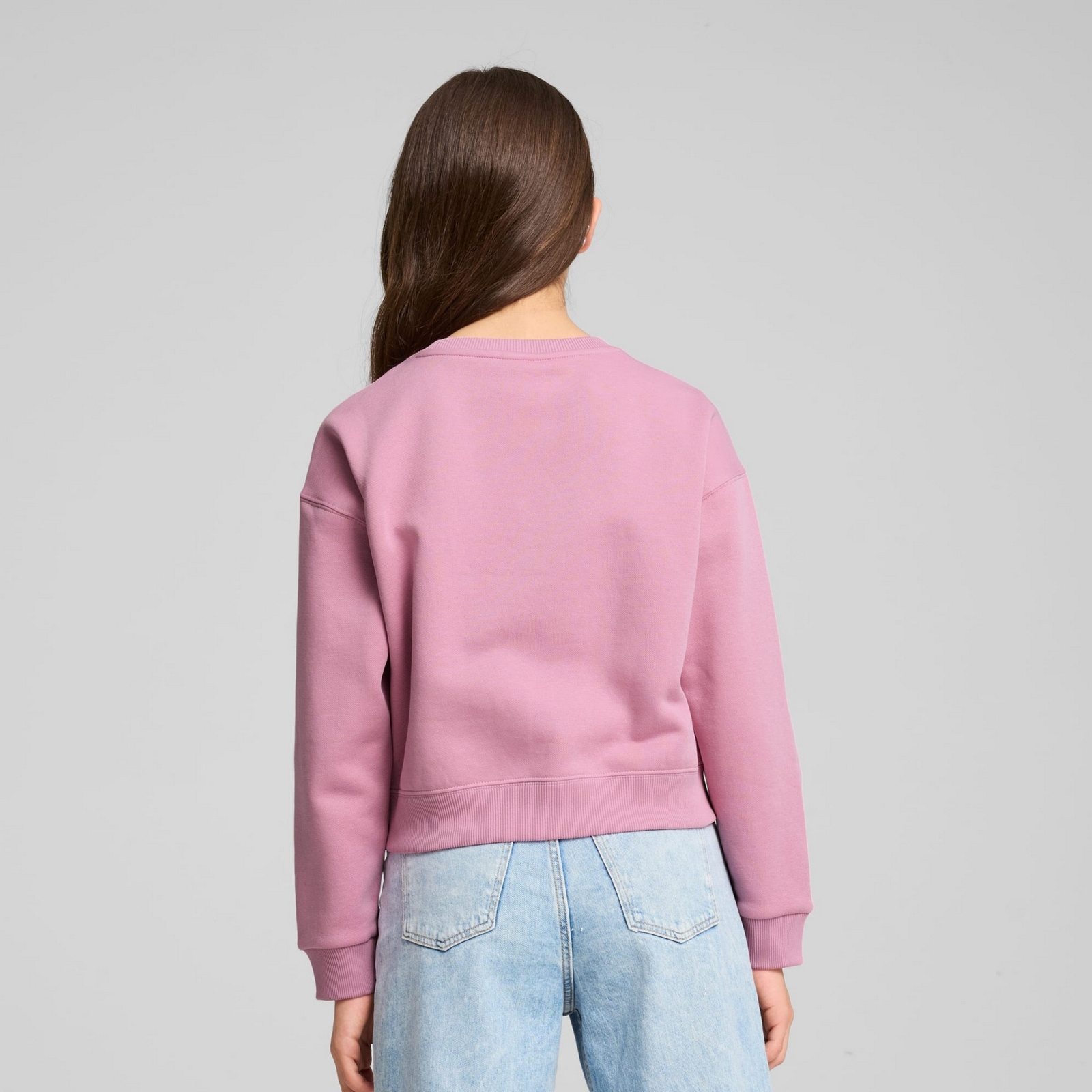 Bluza dziewczca Puma SQUAD CREW FL rowa 68176348