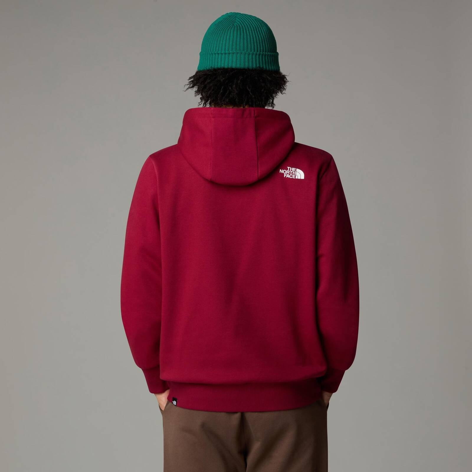 Bluza z kapturem męska The North Face SIMPLE DOME bordowa NF0A89FC1IX