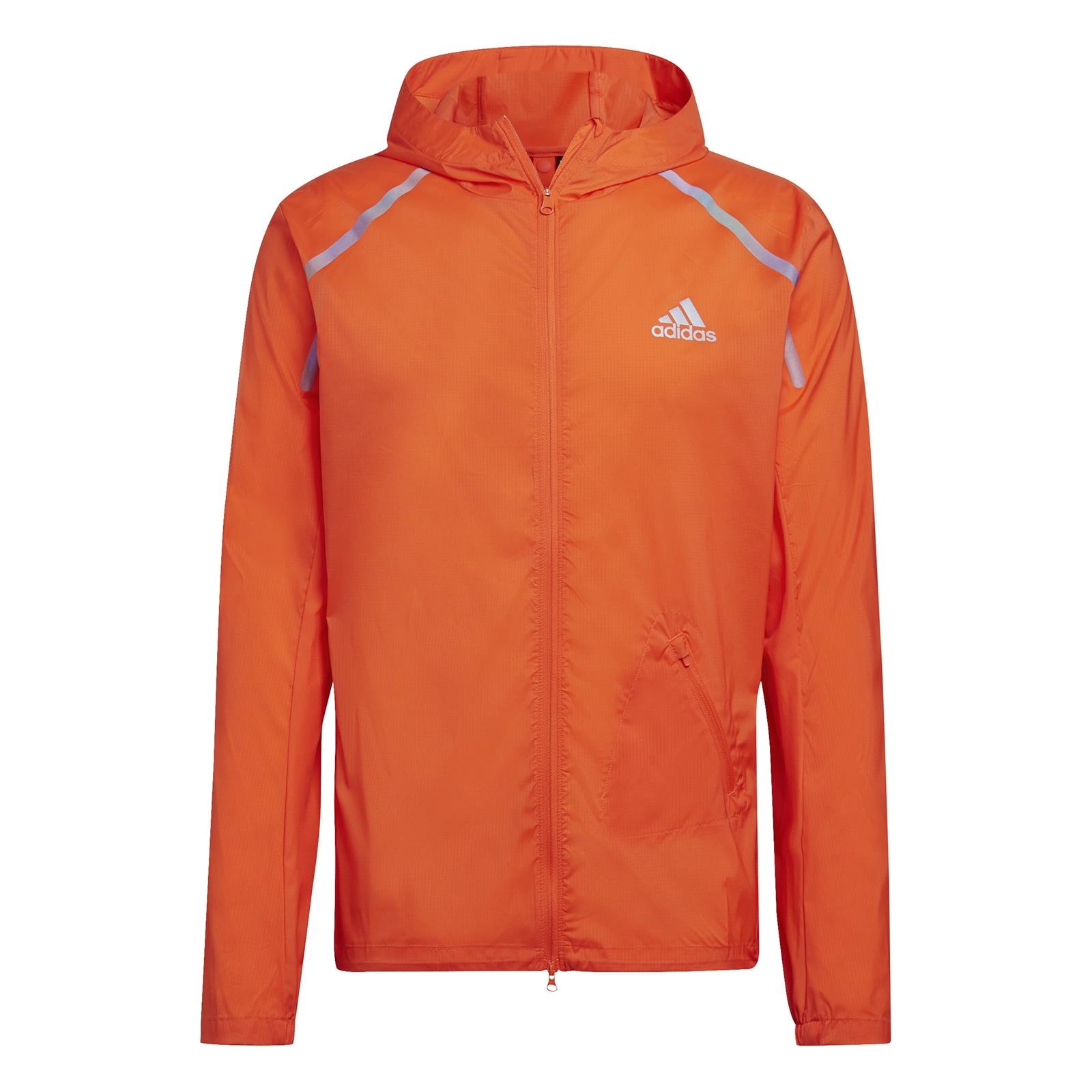 Kurtka z kapturem mska adidas MARATHON czerwona HL6508