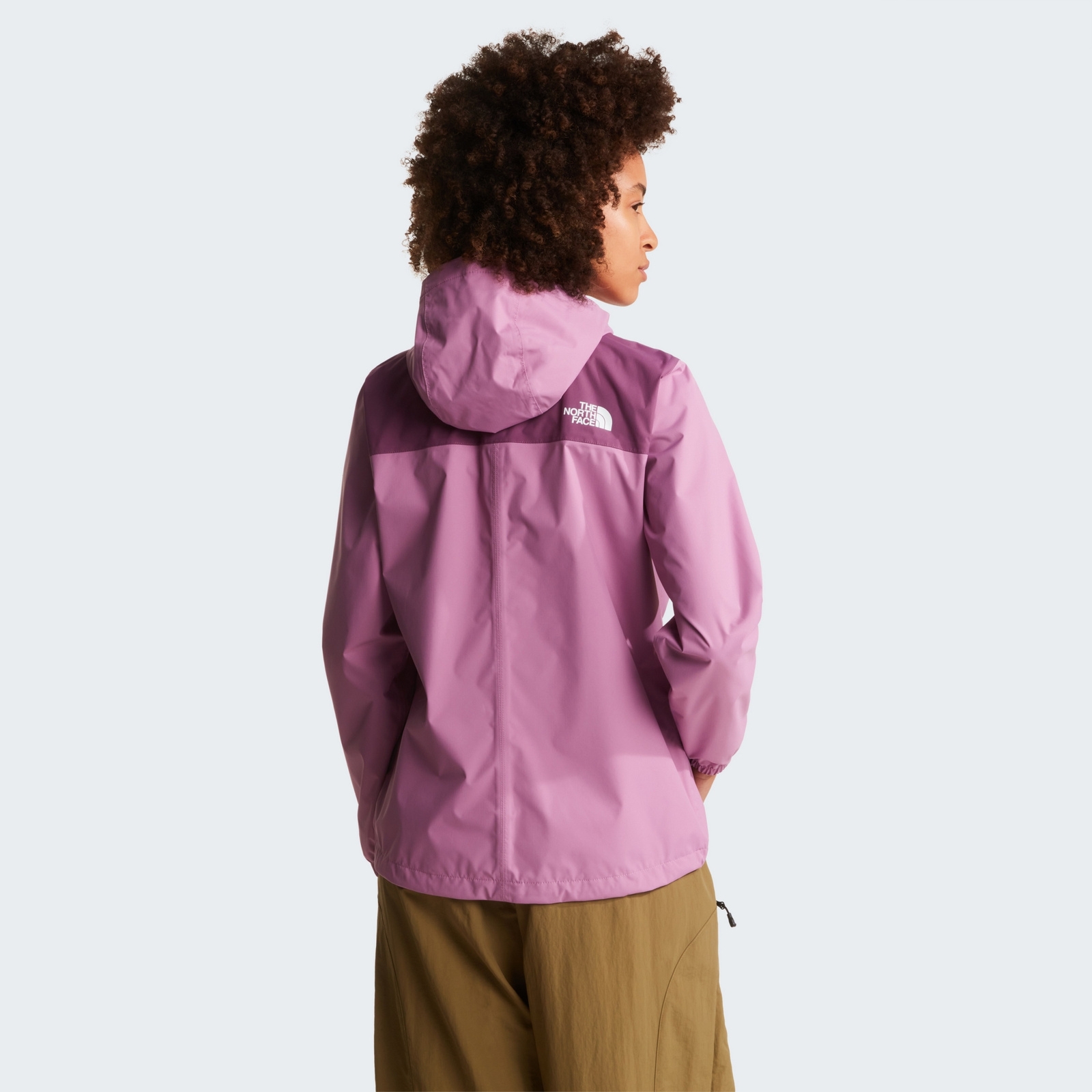 Kurtka wodoodporna damska The North Face ANTORA RAIN fioletowa NF0A8BKDK22
