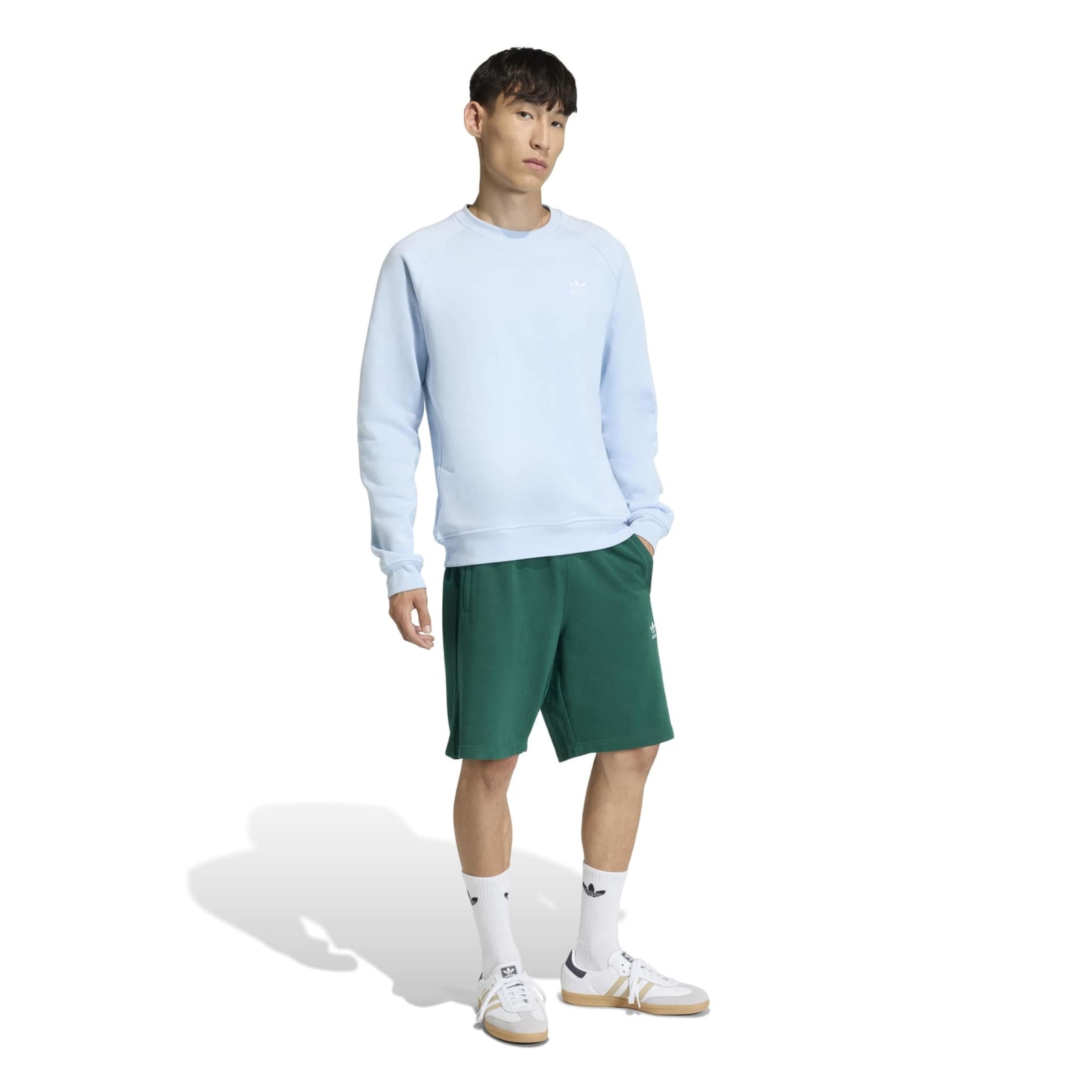 Spodenki dresowe m�skie adidas ESSENTIALS zielone KD1311