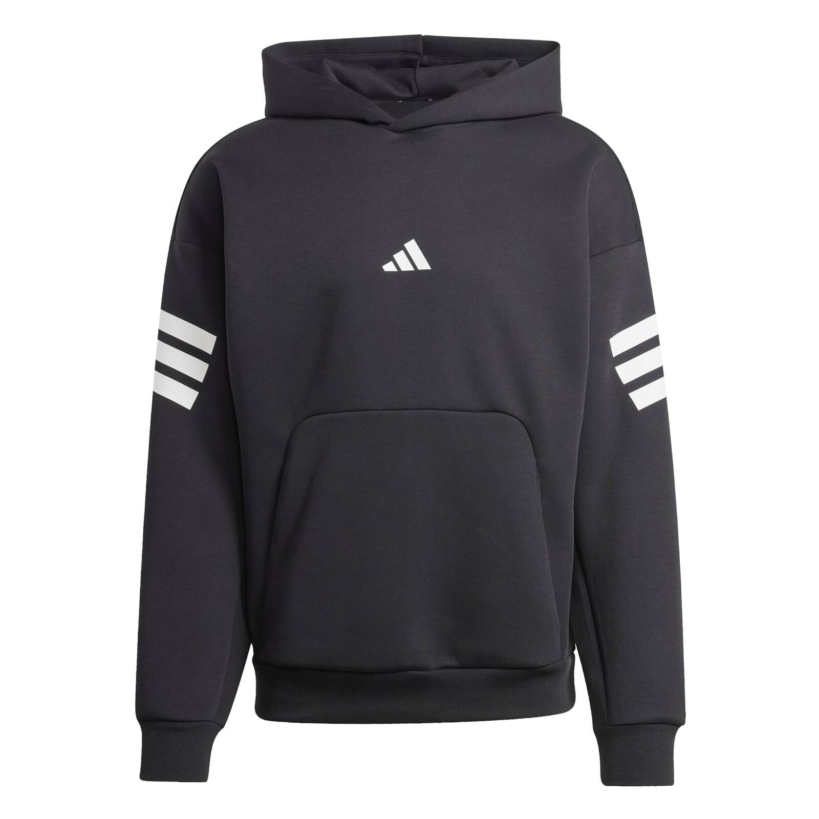 Bluza z kapturem mska adidas FUTURE ICONS 3-STRIPES czarna JD4838