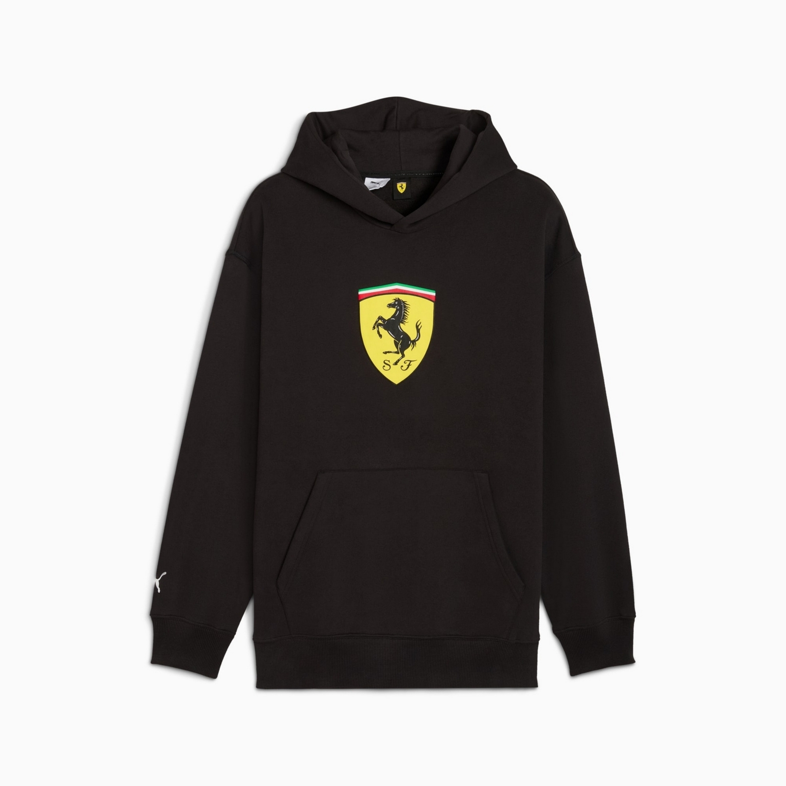 Bluza z kapturem męska Puma FERRARI SPORTSWEAR SHIELD czarna 63278701