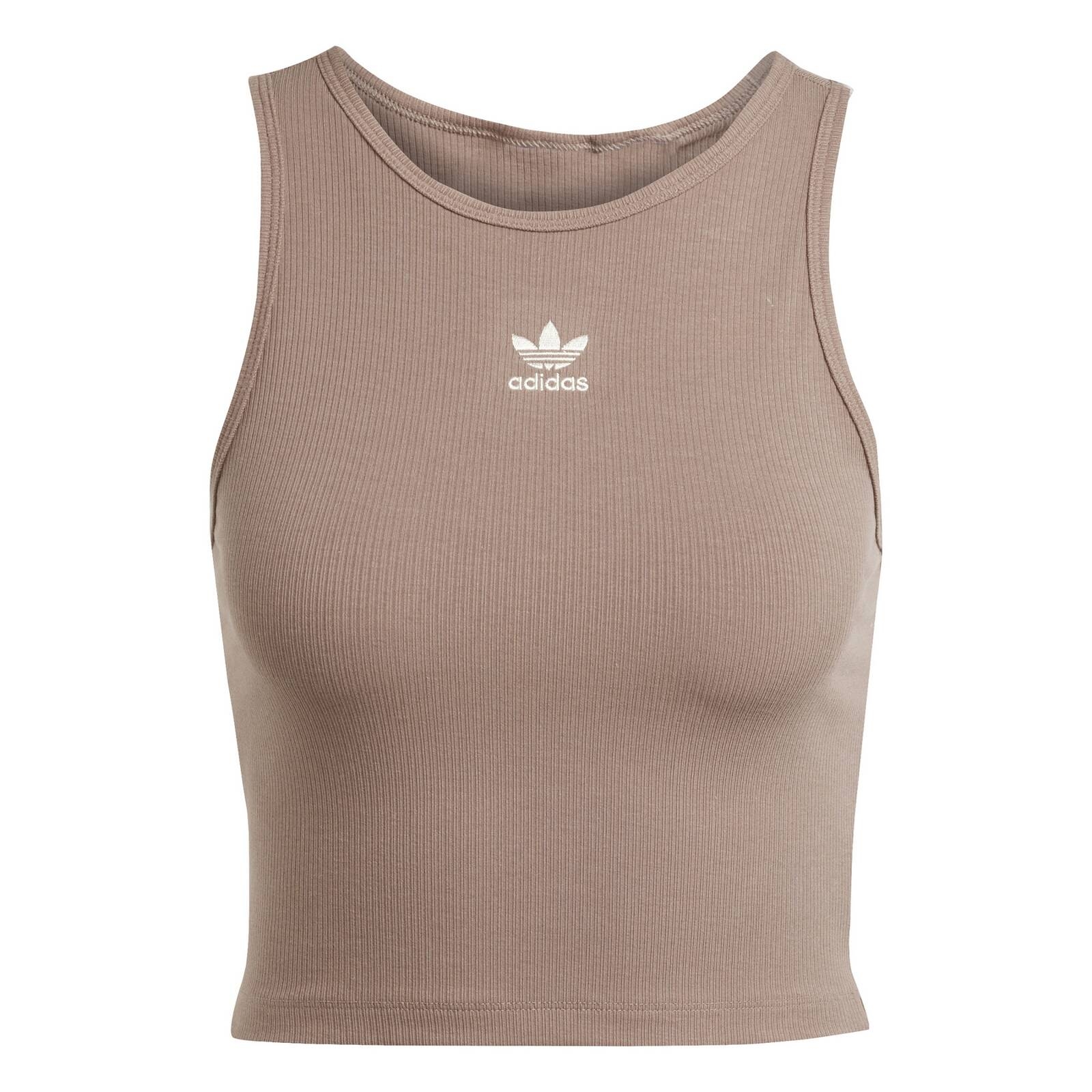 Tank top damski adidas ESSENTIALS brzowy JC9009