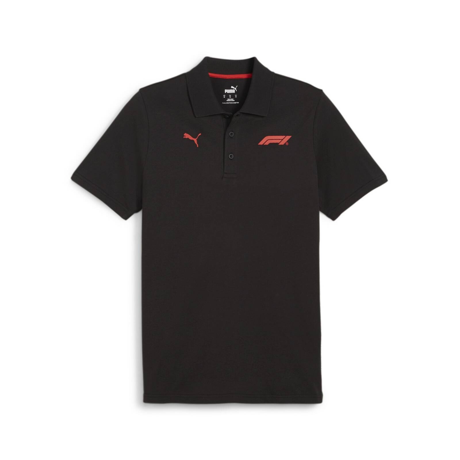 Koszulka polo mska Puma F1 ESS LOGO czarna 62585201