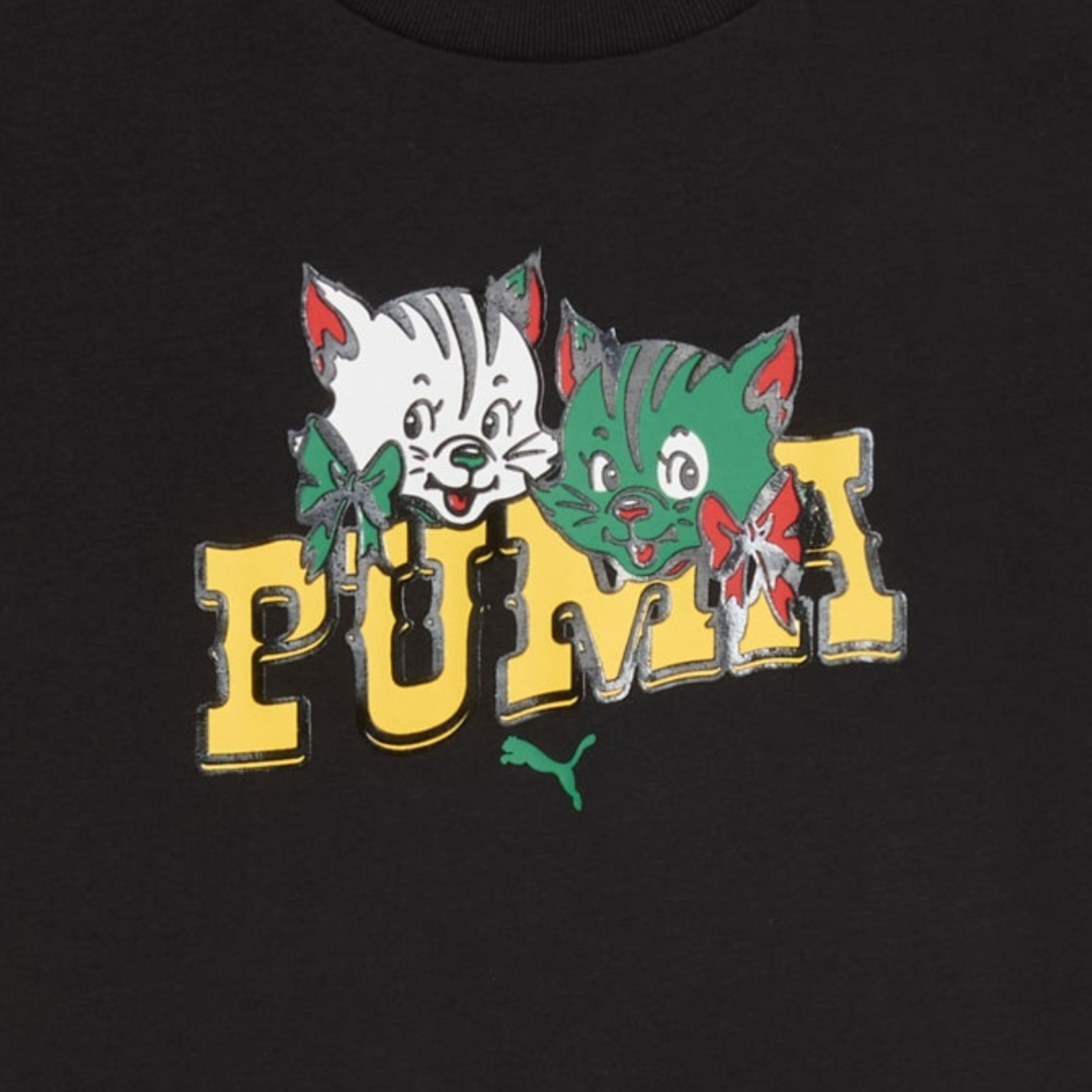 Koszulka damska Puma GRAPHIC KITTEN BABY czarna 63329001