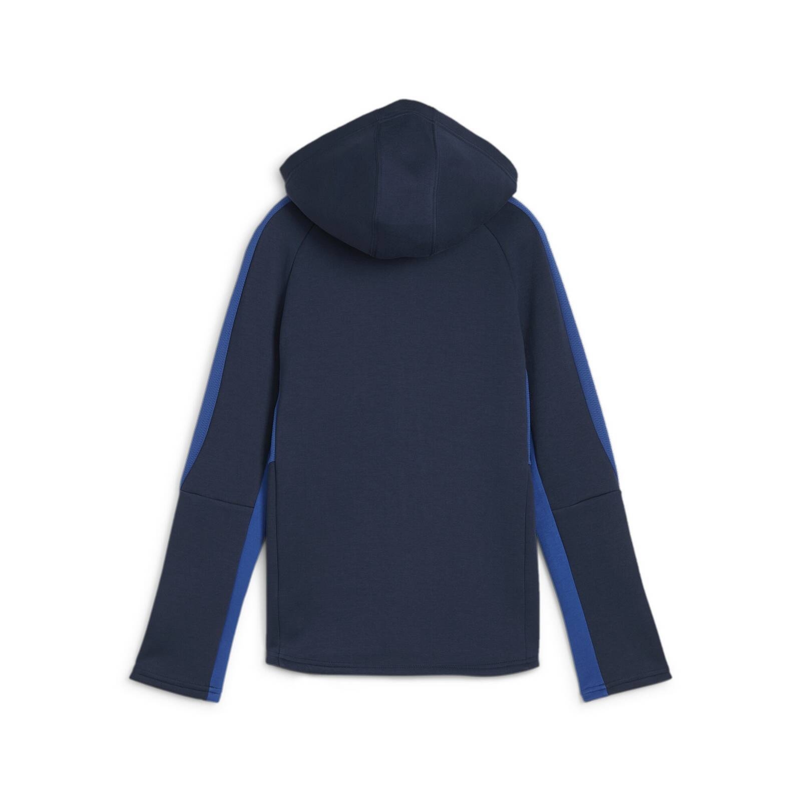 Bluza z kapturem chopica Puma EVOSTRIPE FULL-ZIP DK granatowa 67919614