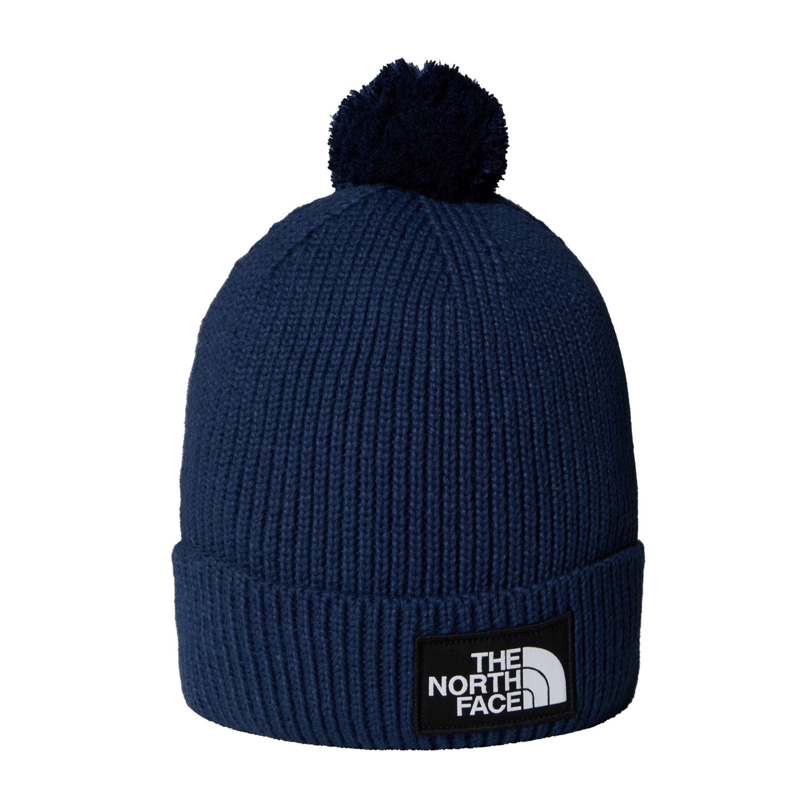Czapka zimowa unisex The North Face LOGO BOX POM granatowa NF0A8CHF8K2