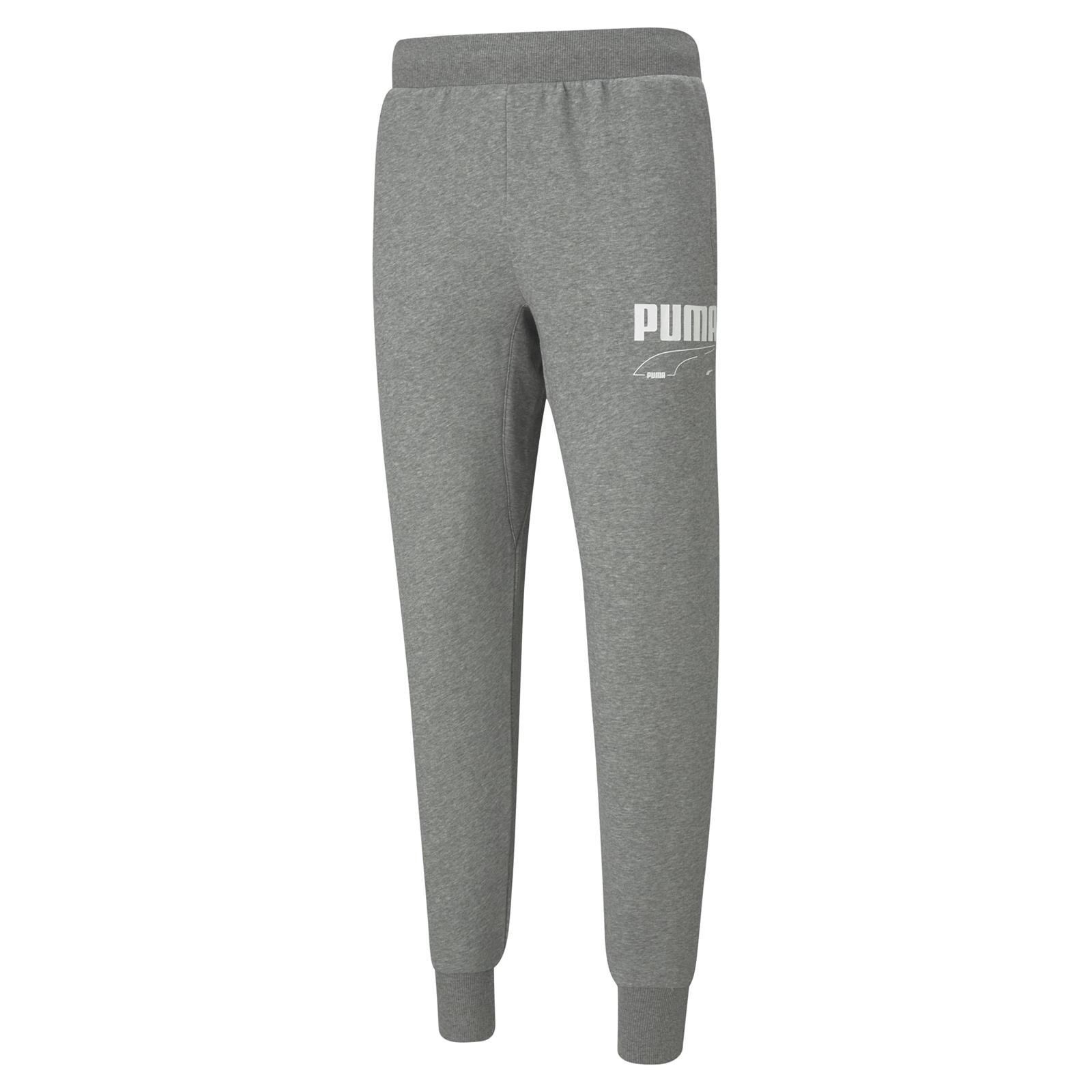 Spodnie dresowe mskie Puma REBEL TR szare 58575103