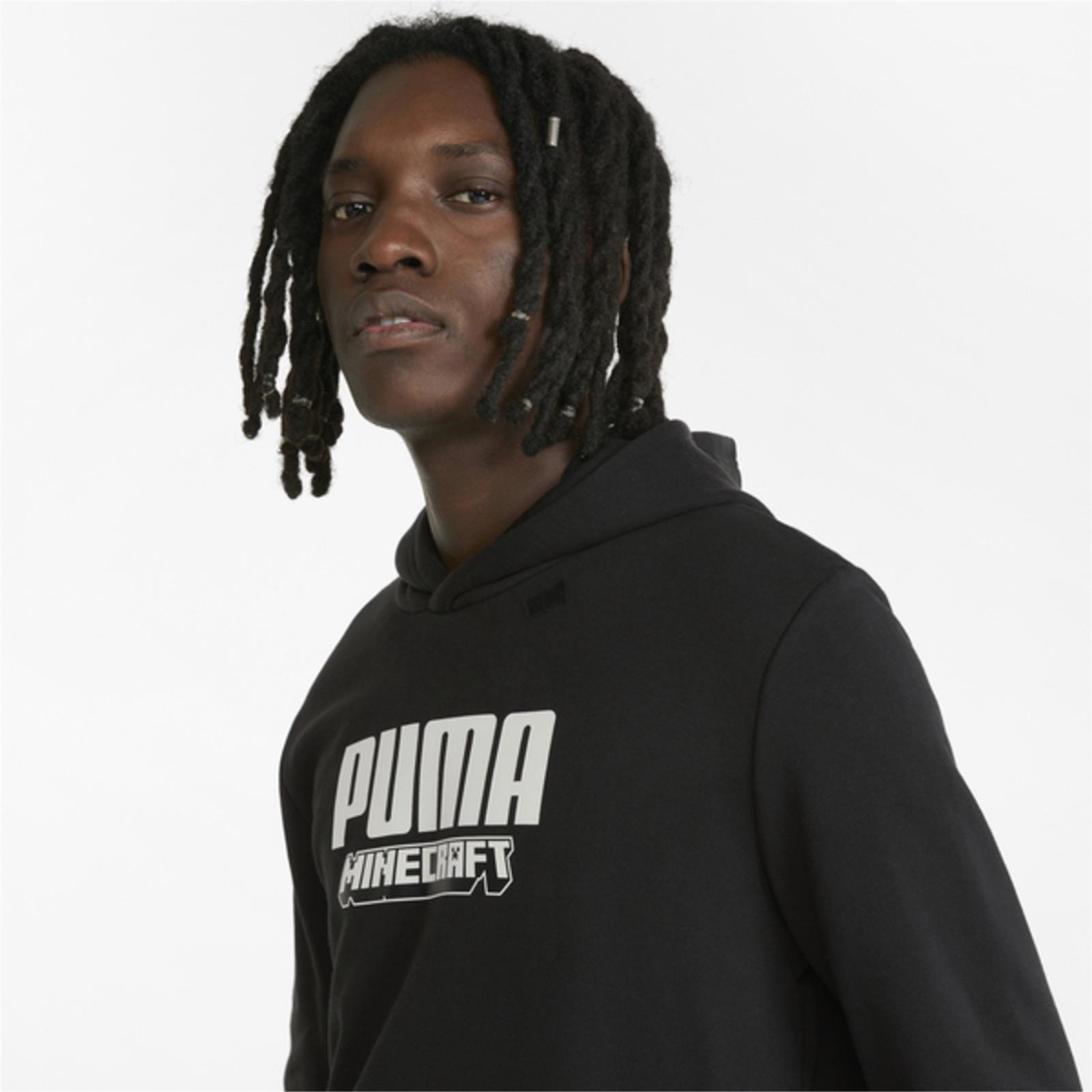 Bluza z kapturem mska Puma X MINECRAFT czarna 53437601