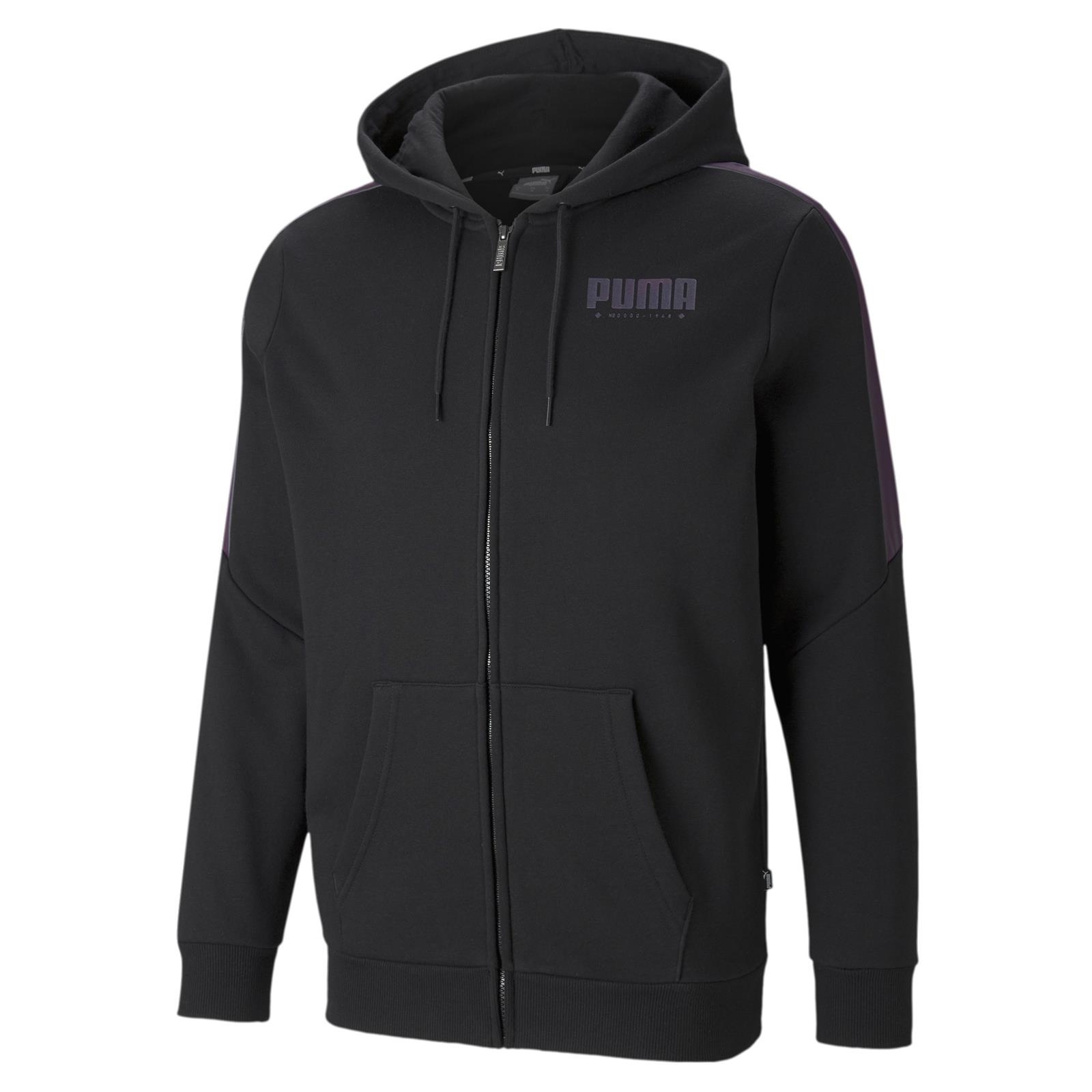 Bluza z kapturem mska Puma Cyber FZ czarna 84817501