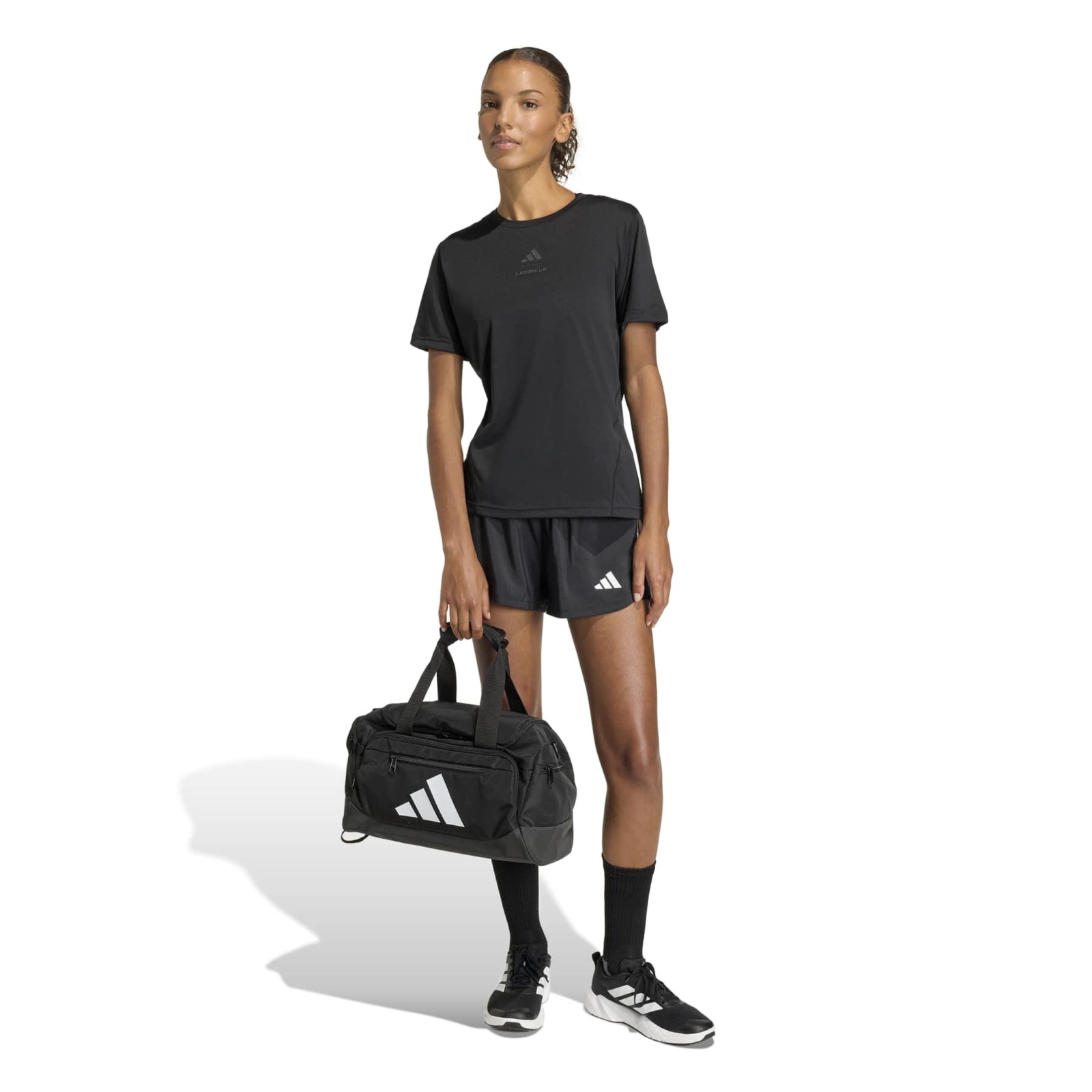 Spodenki treningowe damskie adidas PACER 2IN1 czarne KD9742