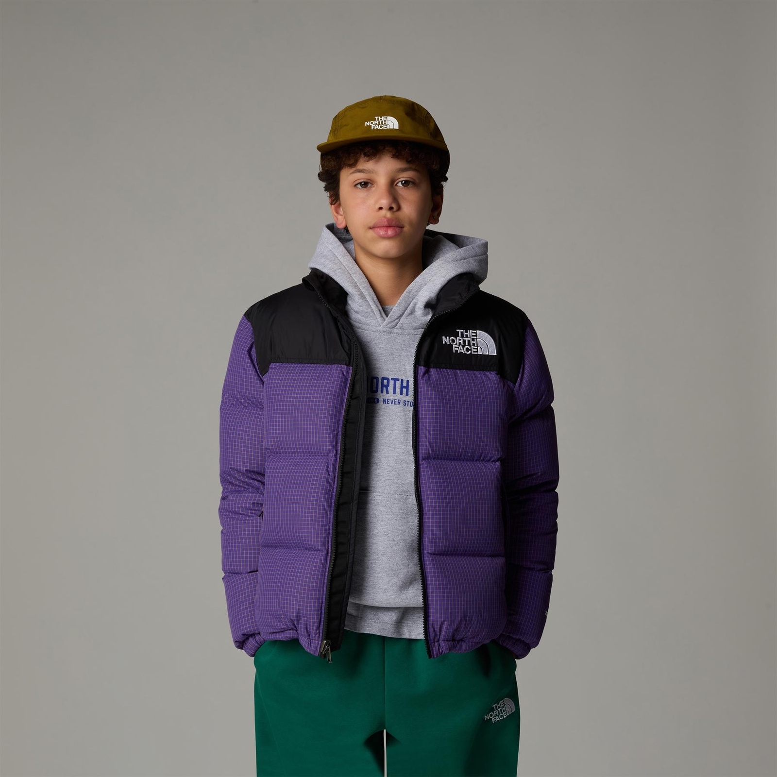 Kurtka puchowa dziecięca The North Face 1996 RETRO NUPTSE fioletowa NF0A8A4C6KO