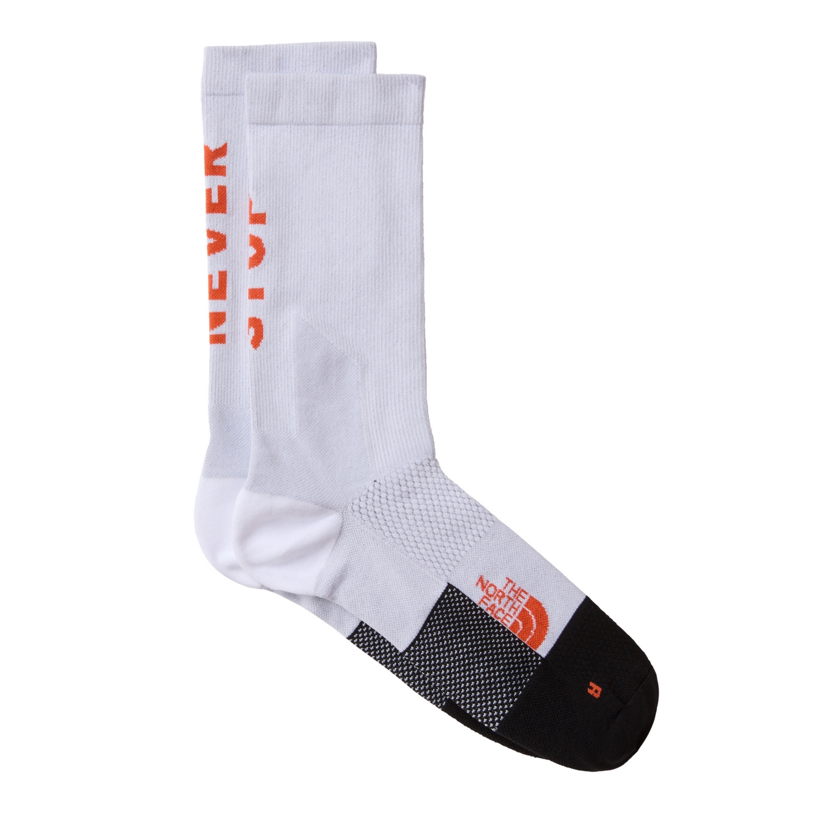 Skarpety do biegania unisex The North Face NEVER STOP TRAIL RUN CREW bia�e NF0A8EGKGRZ