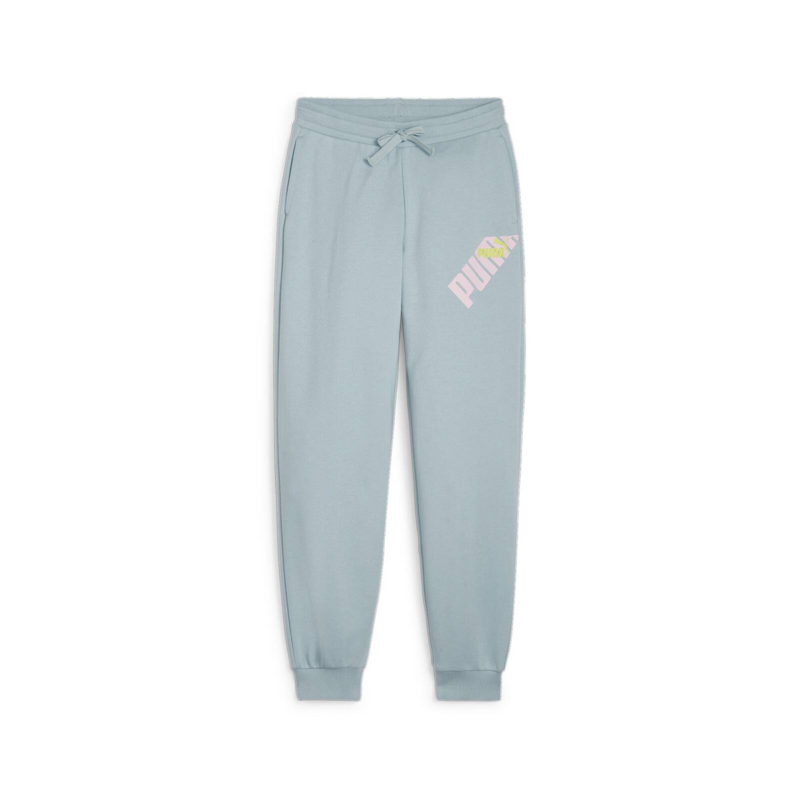 Spodnie dresowe dziewcz�ce Puma POWER COLORBLOCK niebieskie 67936422