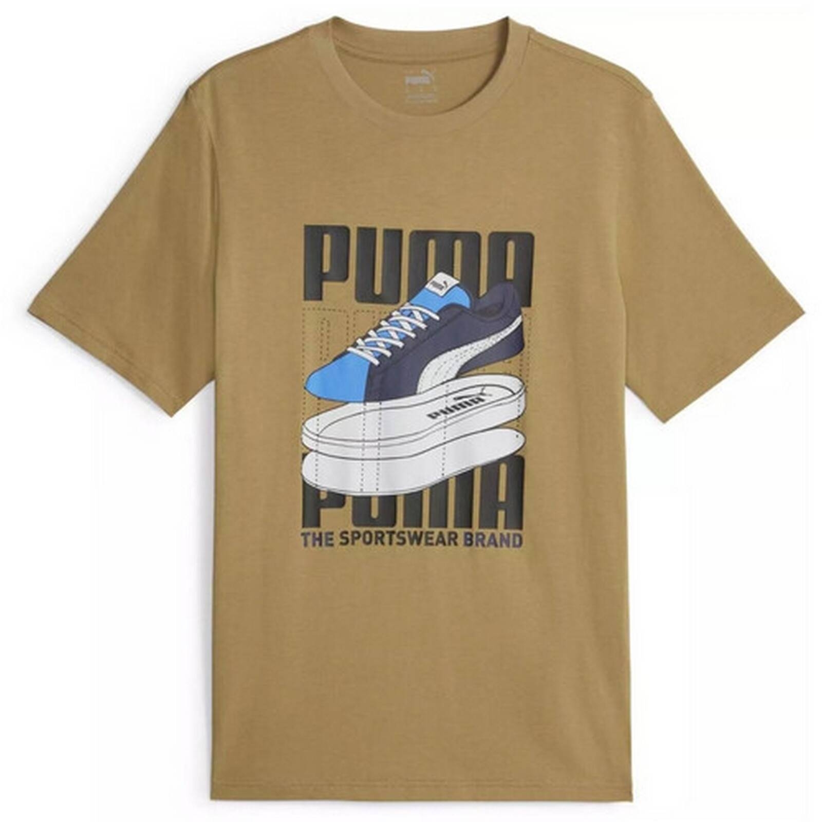 Koszulka mska Puma GRAPHICS SNEAKER beowa 67718685