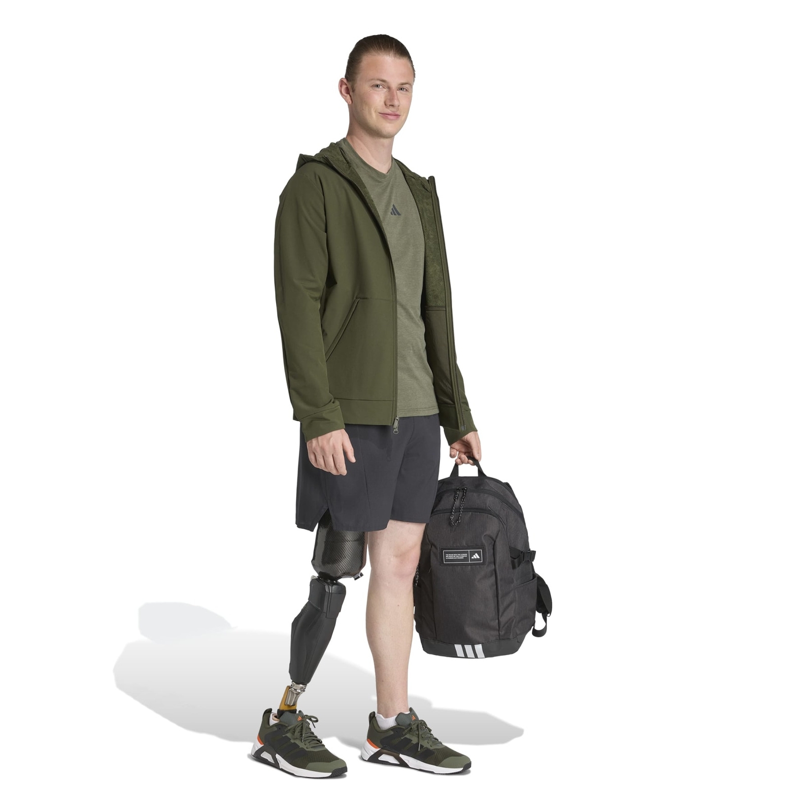 Koszulka treningowa mska adidas D4T zielona JX3288