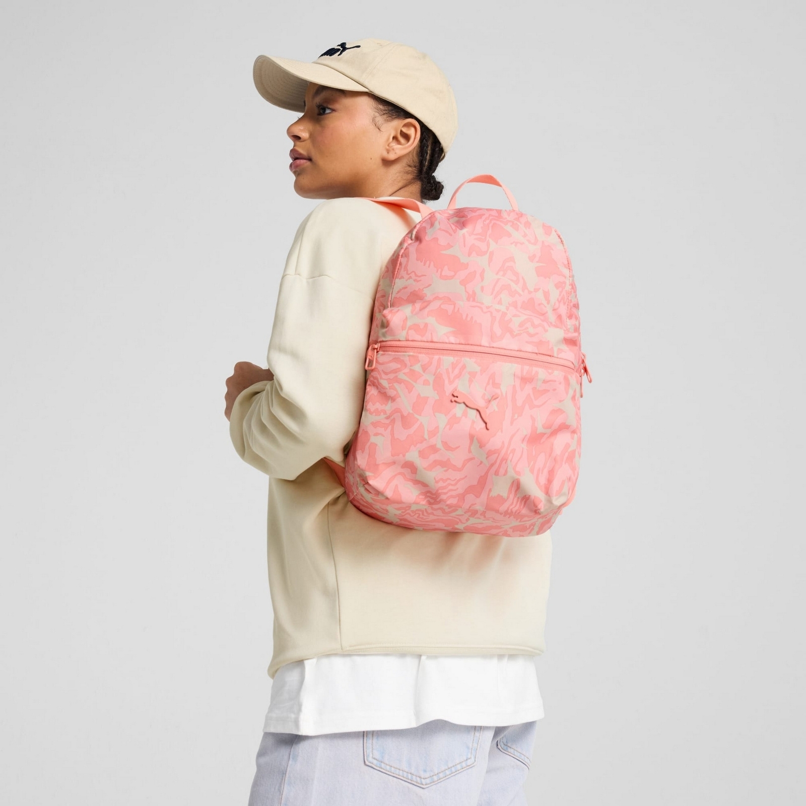 Plecak miejski damski Puma POP SMALL różowy 09133402