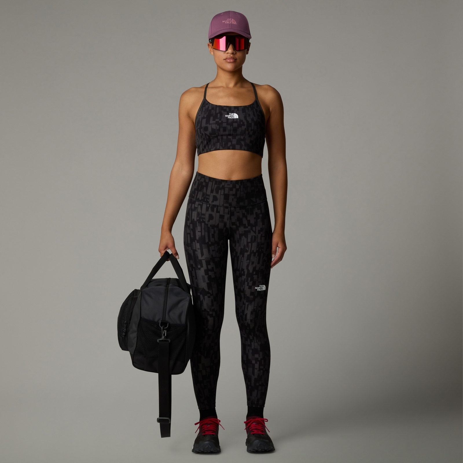 Legginsy treningowe damskie The North Face FLEX 7/8 szare NF0A886R7OP