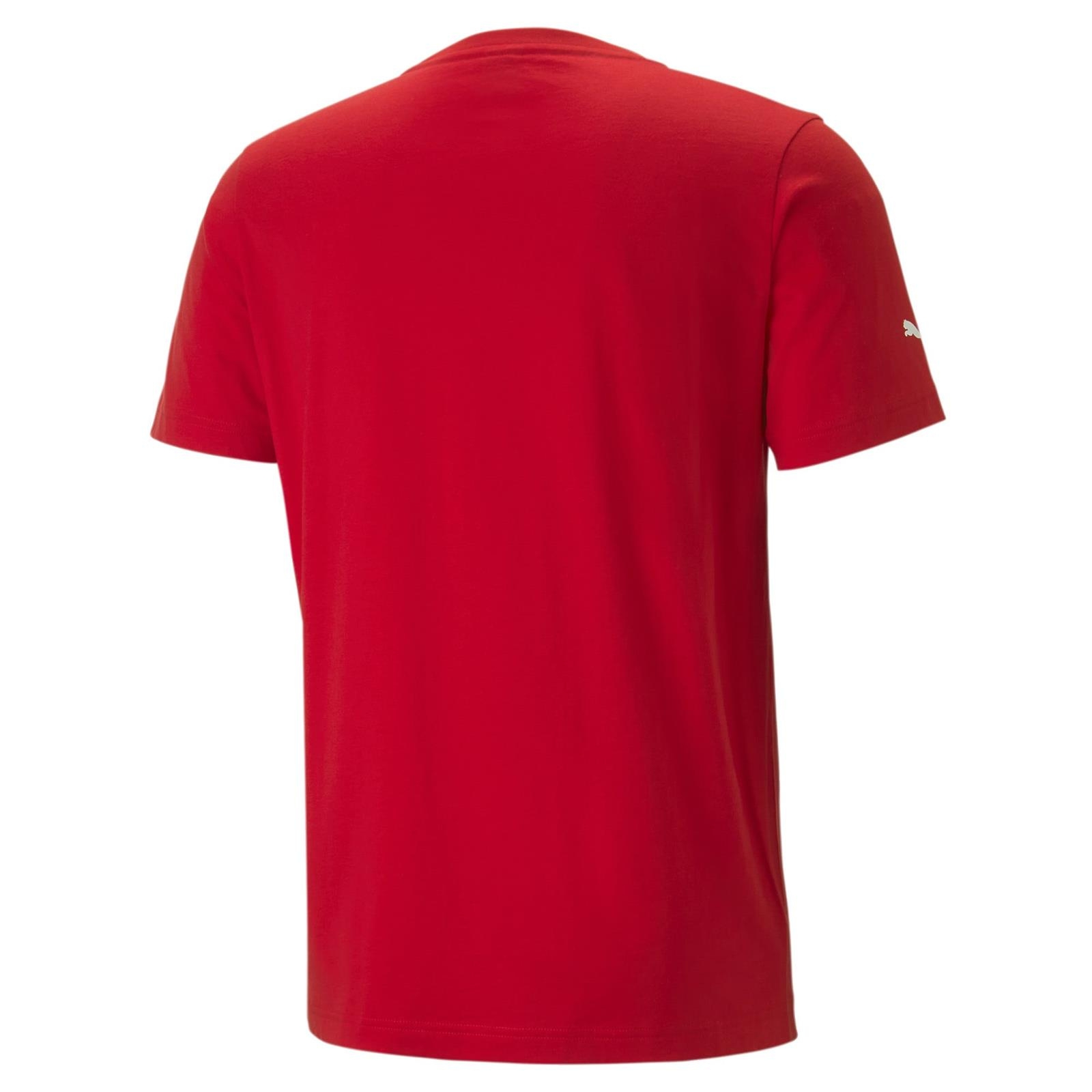 Koszulka mska Puma FERRARI RACE TONAL BIG SHIELD czerwona 53584902