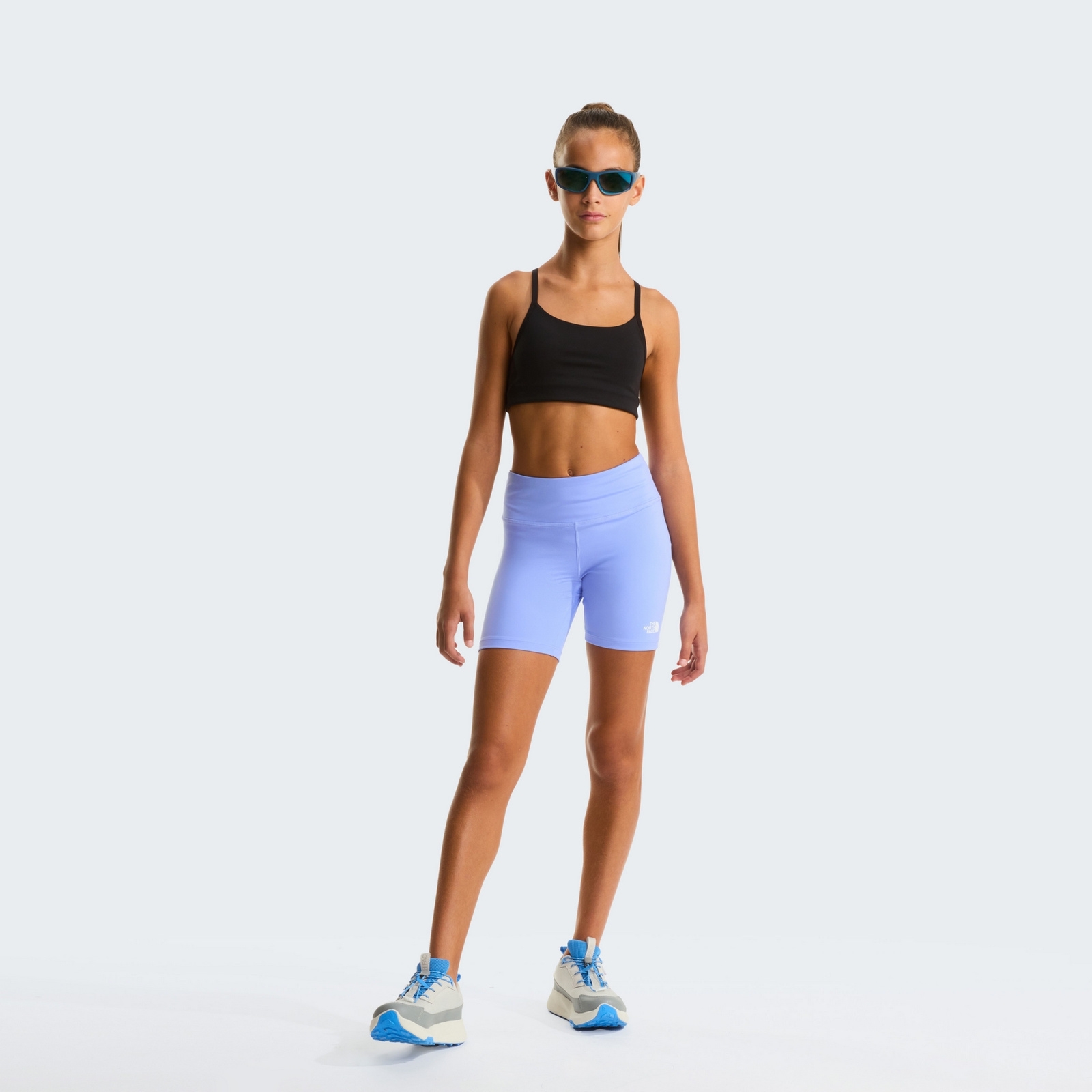 Legginsy dziewczęce The North Face FLEX 5IN niebieskie NF0A8FQPG74