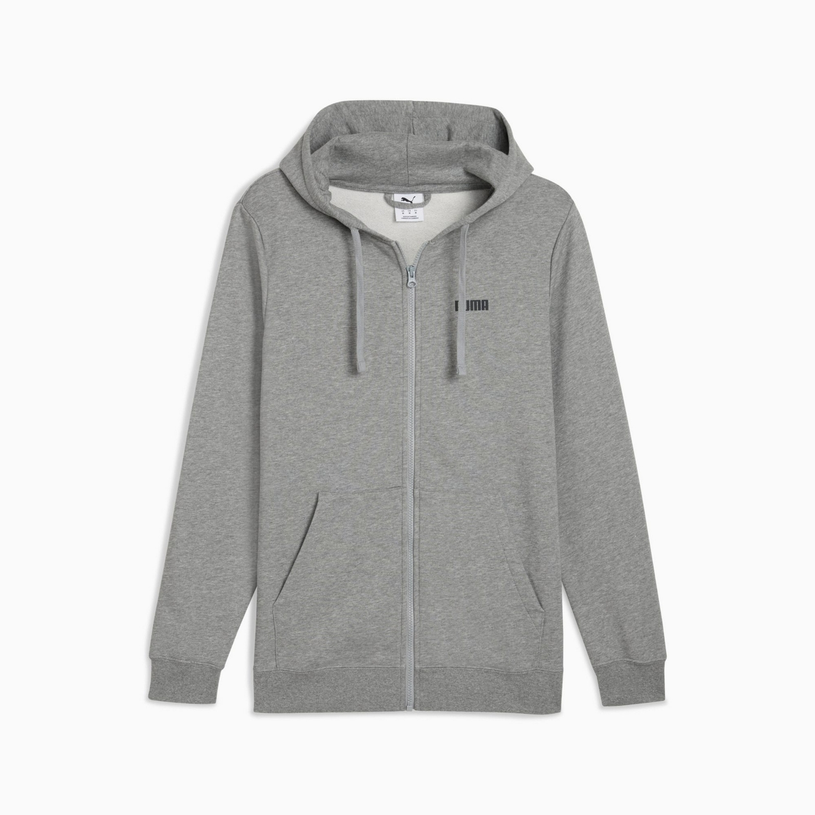 Bluza z kapturem m�ska Puma ESS SMALL LOGO FULL-ZIP TR szara 68677603